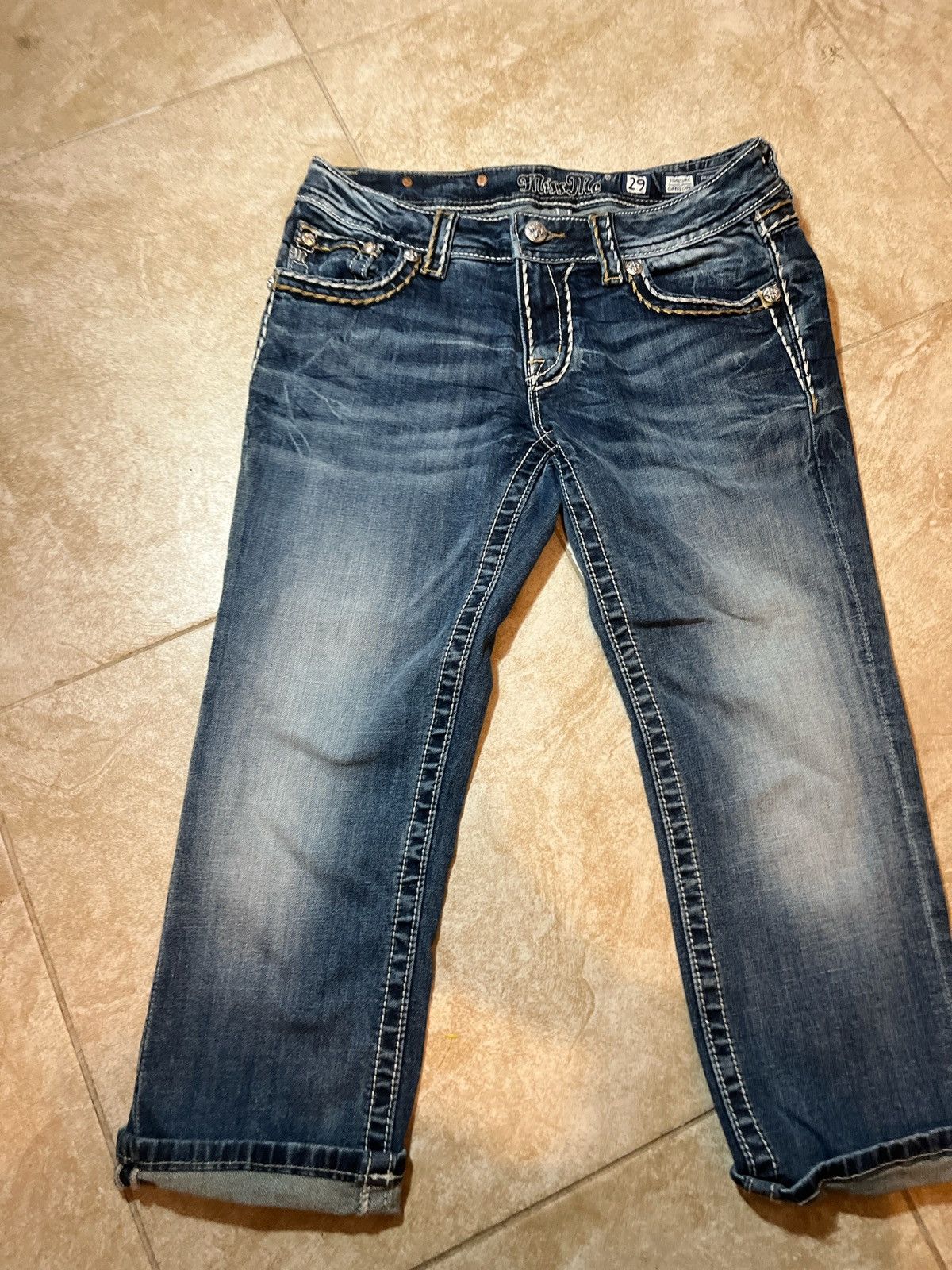 Miss Me Miss me low rise capri jeans Size 29" - 1 Thumbnail