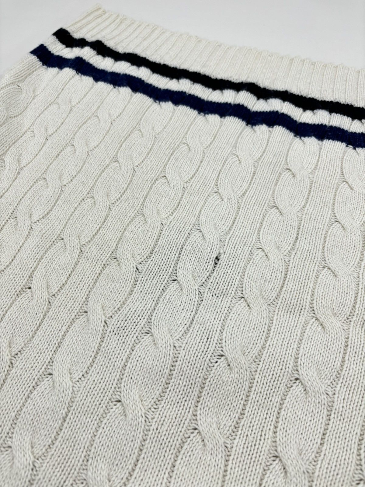 Polo Ralph Lauren 1922-1923 POLO Cashmere Cable-Knit Vest Tenis Gilet Jumper Size US XL / EU 56 / 4 - 23 Thumbnail