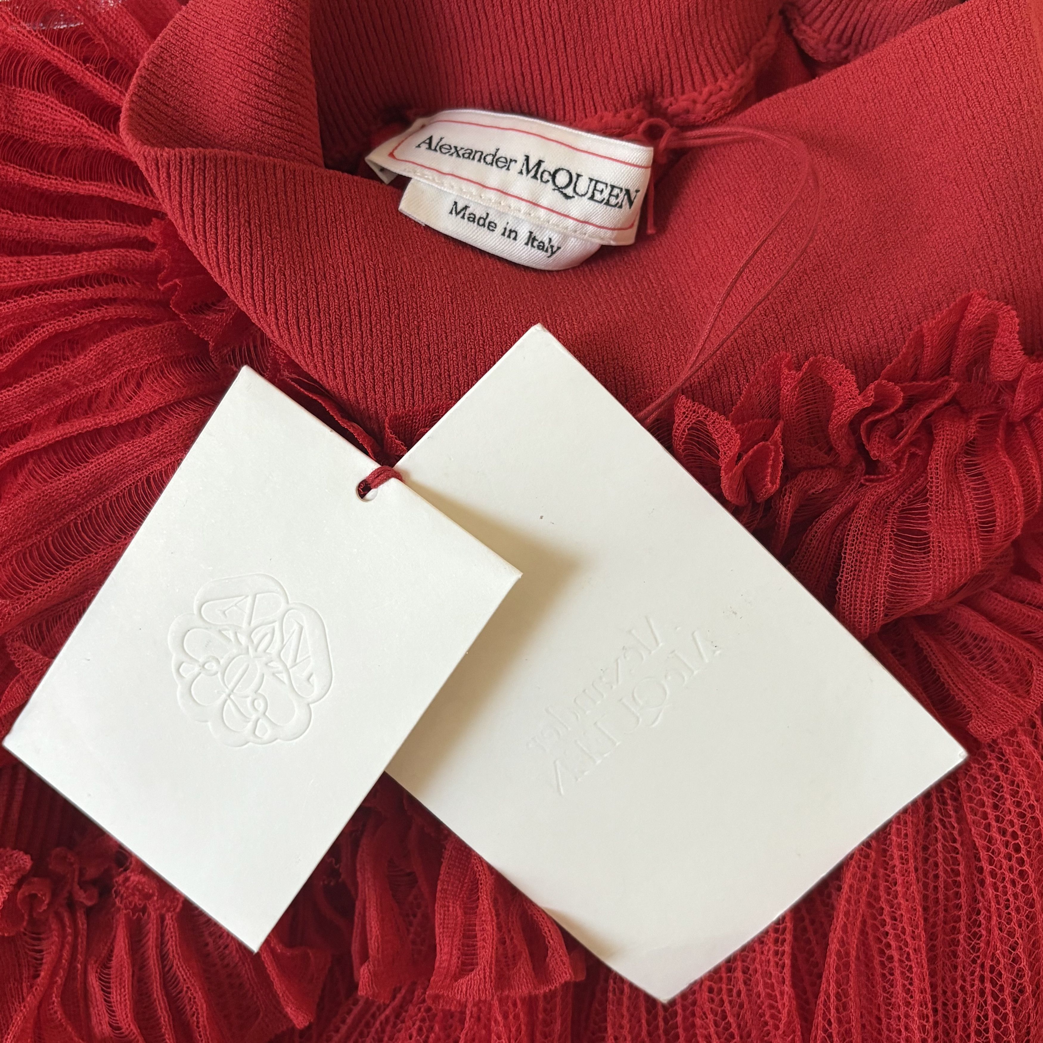 Alexander McQueen Alexander McQueen Resort SS 2020 Red Skirt Size 40" / US 18 - 1 Thumbnail
