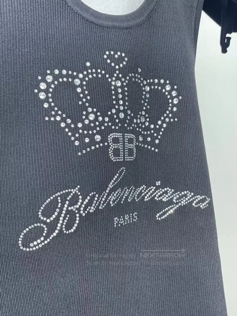 Balenciaga Balenciaga Crystal Embellished Tank Top. Size US XS / EU 42 / 0 - 4 Thumbnail