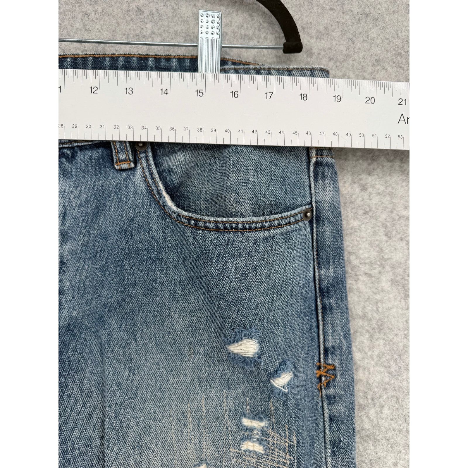 Ksubi NEW Ksubi Chitch Plus One Ripped Light Blue Jeans Size 36 Size US 36 / EU 52 - 11 Thumbnail