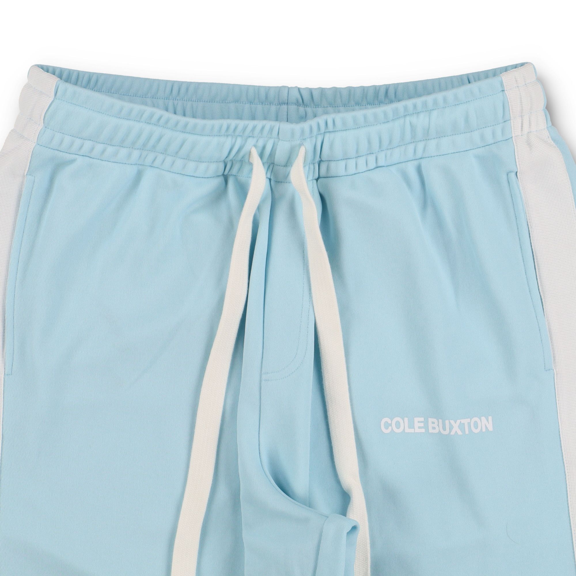 Cole Buxton Light Blue Tape Logo Track Pants Size US 32 / EU 48 - 6 Thumbnail