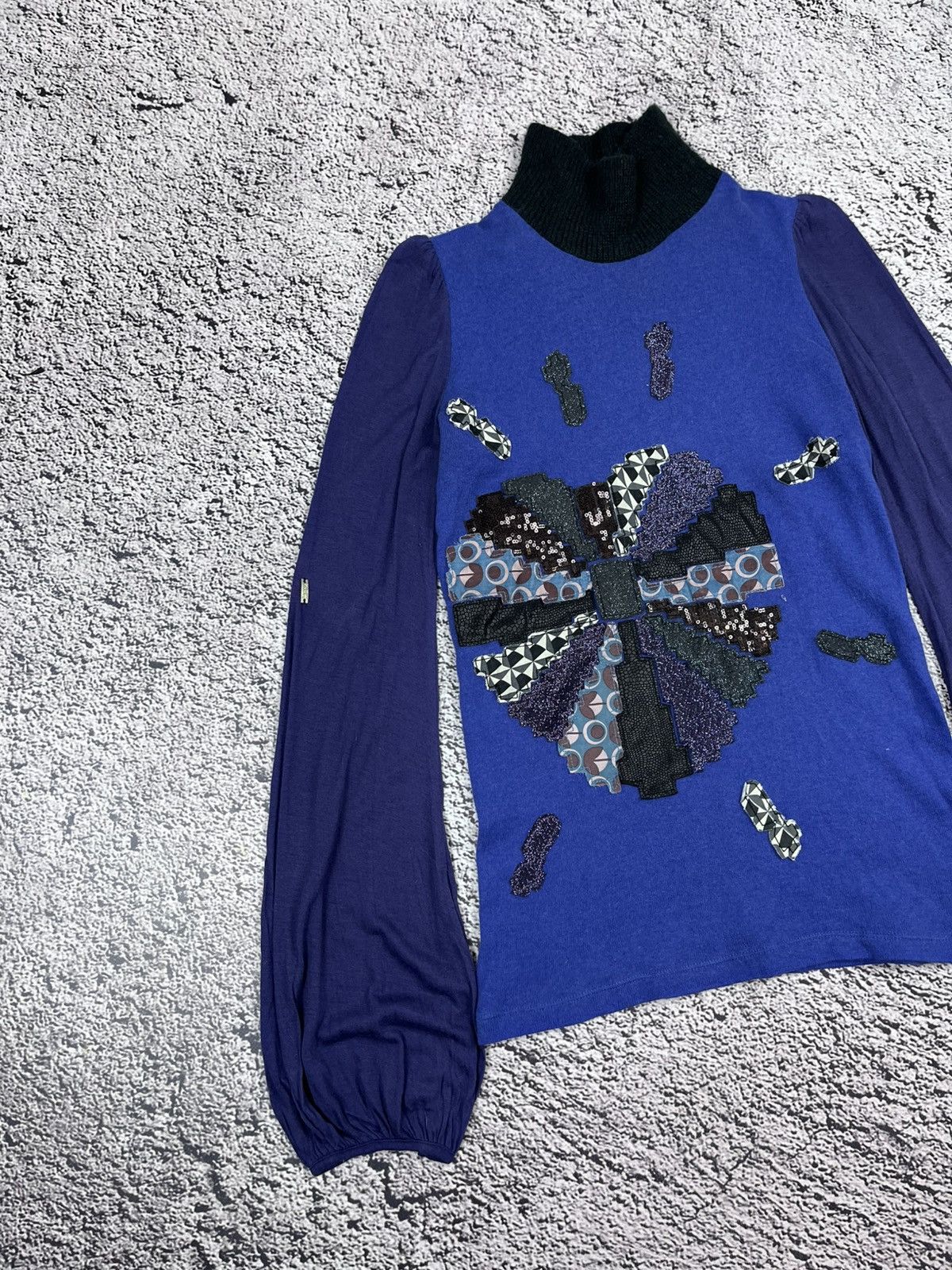Custo Barcelona Vintage Custo Barcelona Y2K Turtleneck Top Avant Garde Size S / US 4 / IT 40 - 2 Thumbnail