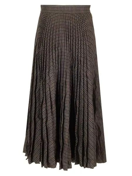 Balenciaga o1s1wg110126 Creased Pleated Skirt in Multicolor Size 26" / US 2 / IT 38 - 2 Thumbnail