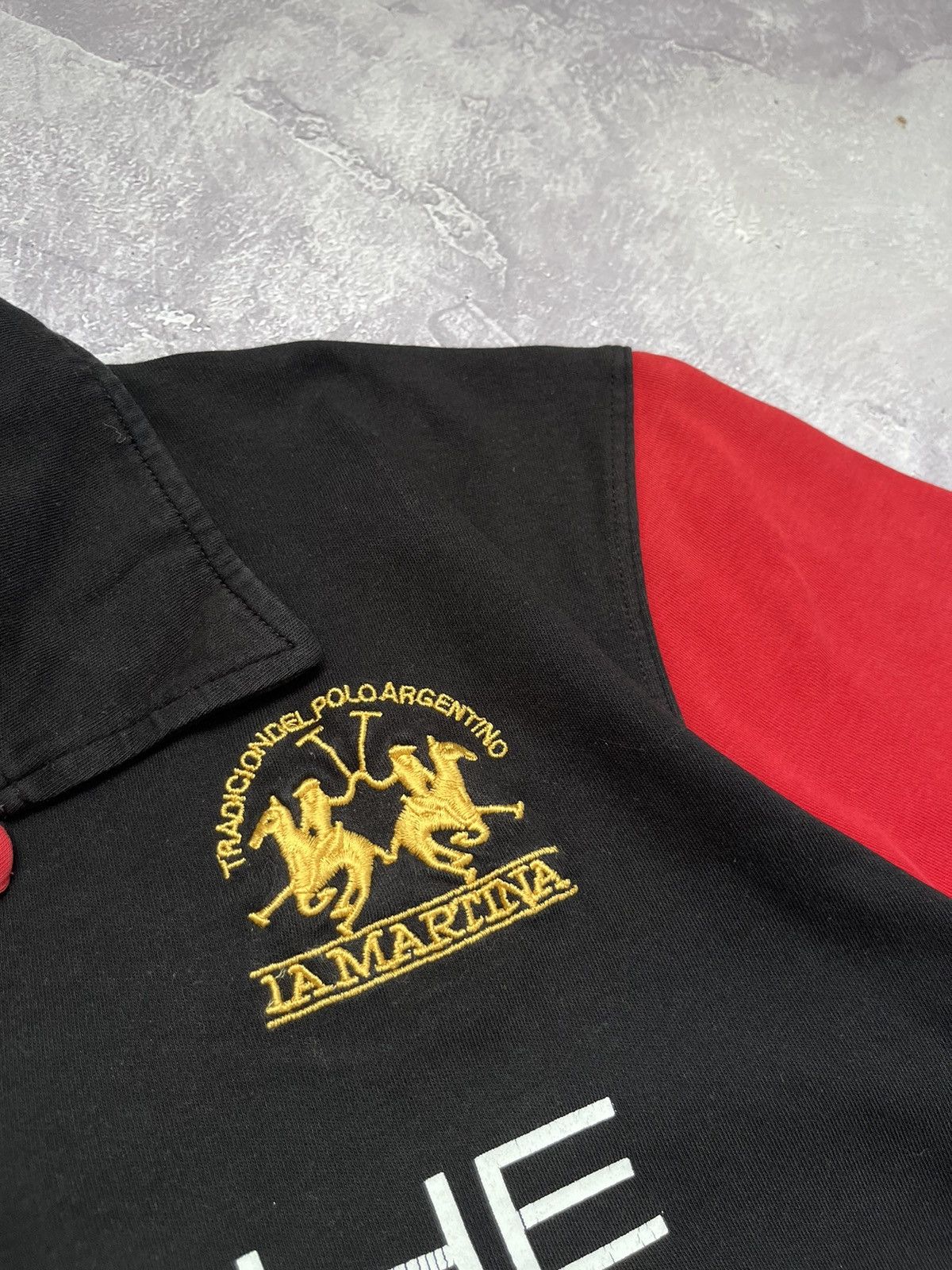 Porsche Design Vintage La Martina Porsche Polo Team Polo T Shirt Size US XL / EU 56 / 4 - 5 Thumbnail
