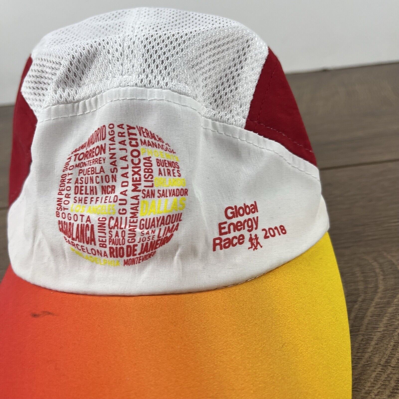 Other Bimbo Global Energy Race 2018 Hat White Cap Hat Adjustable H Size ONE SIZE - 7 Thumbnail