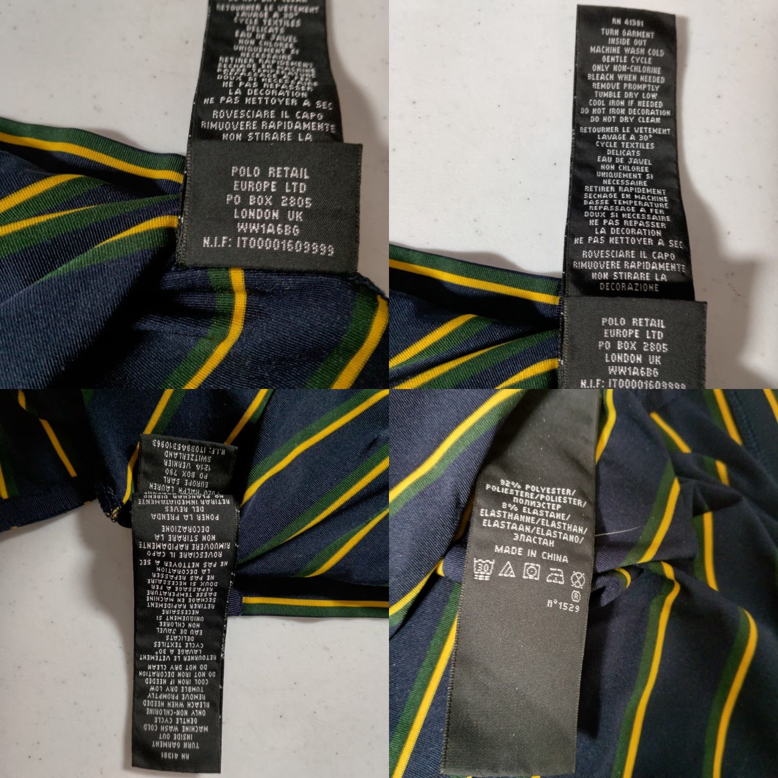 RLX Ralph Lauren VINTAGE RLX Ralph Lauren Polo Shirt Men XL Golf Course Logo Striped Blue Green Yellow Size US XL / EU 56 / 4 - 8 Thumbnail