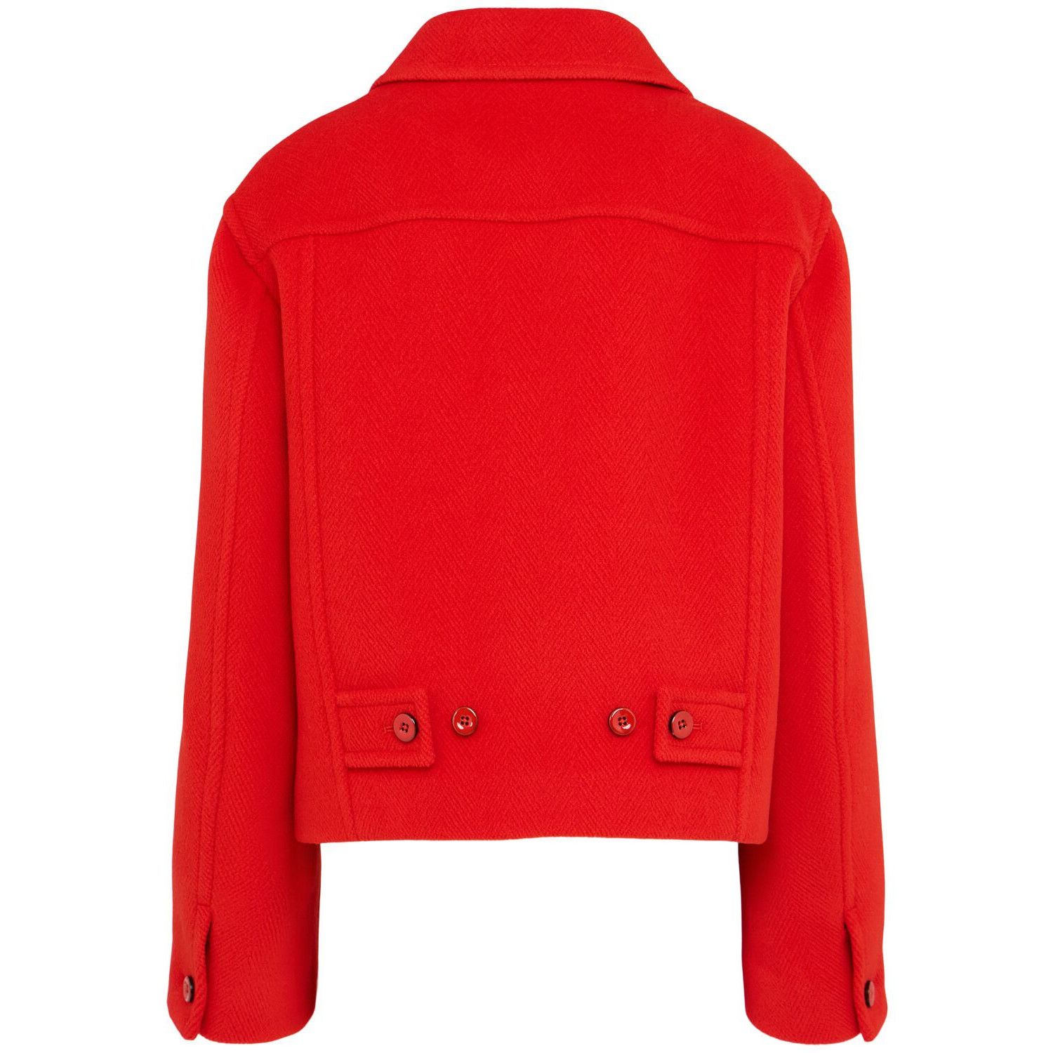 Jil Sander JIL SANDER Red Wool Jacket New & Authentic (Women's size:DK Size ONE SIZE - 2 Thumbnail