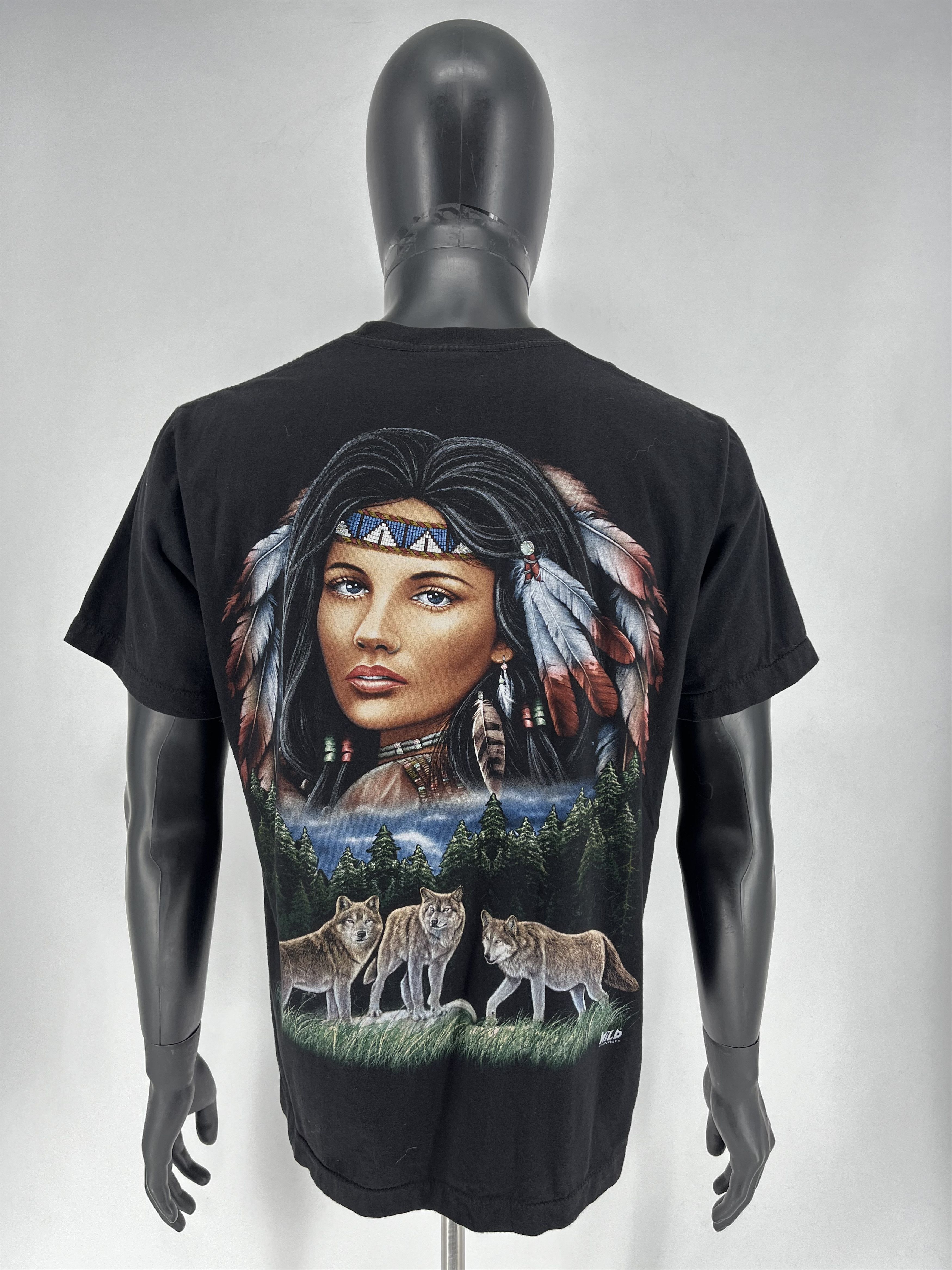Band Tees Donna Maglia RAGAZZA INDIANA NATIVI USA viaggio America moto Size US L / EU 52-54 / 3 - 7 Thumbnail