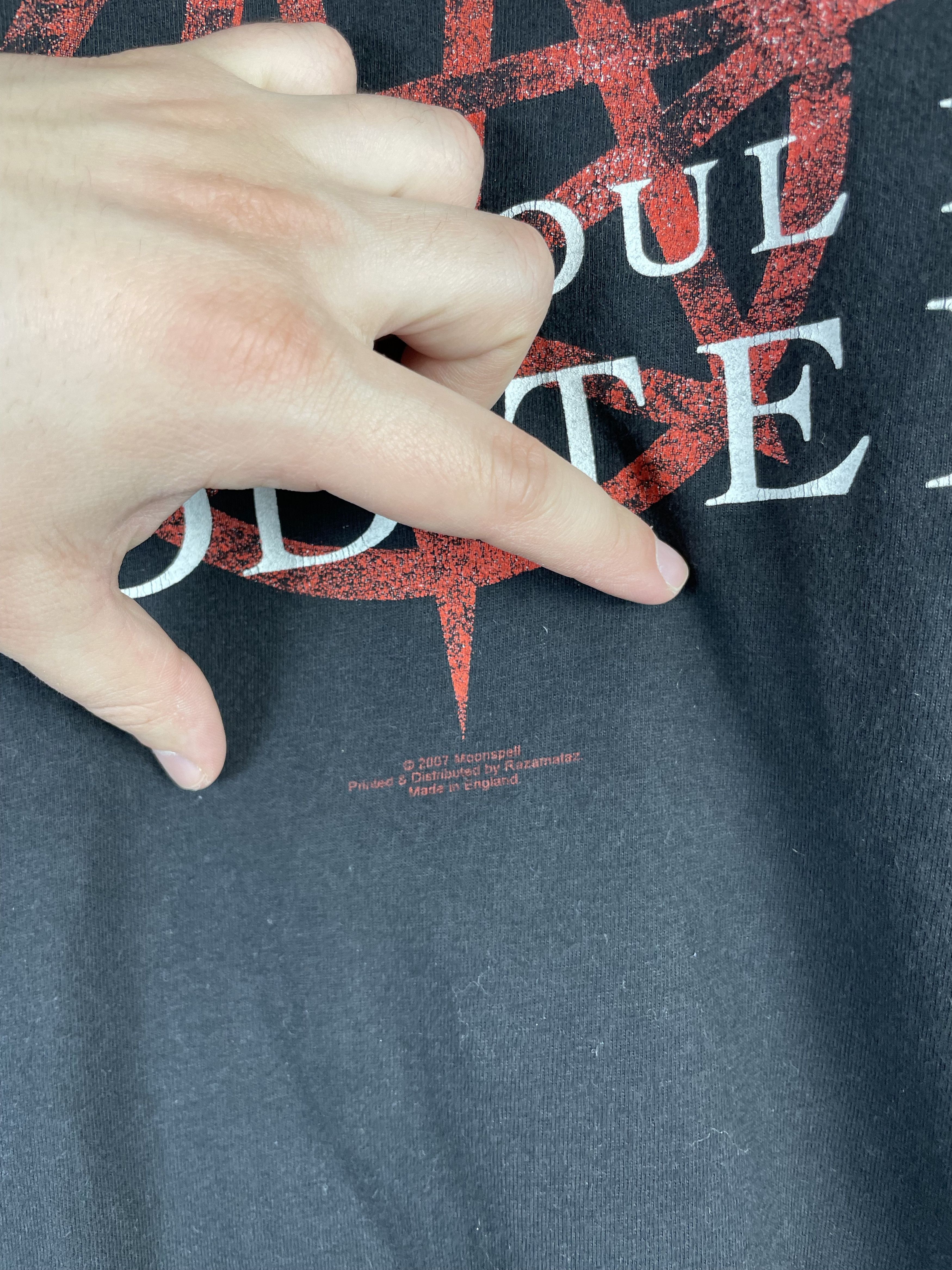 Band Tees × Vintage Vintage Y2K MOONSPELL Long Sleeve Size US XL / EU 56 / 4 - 11 Thumbnail