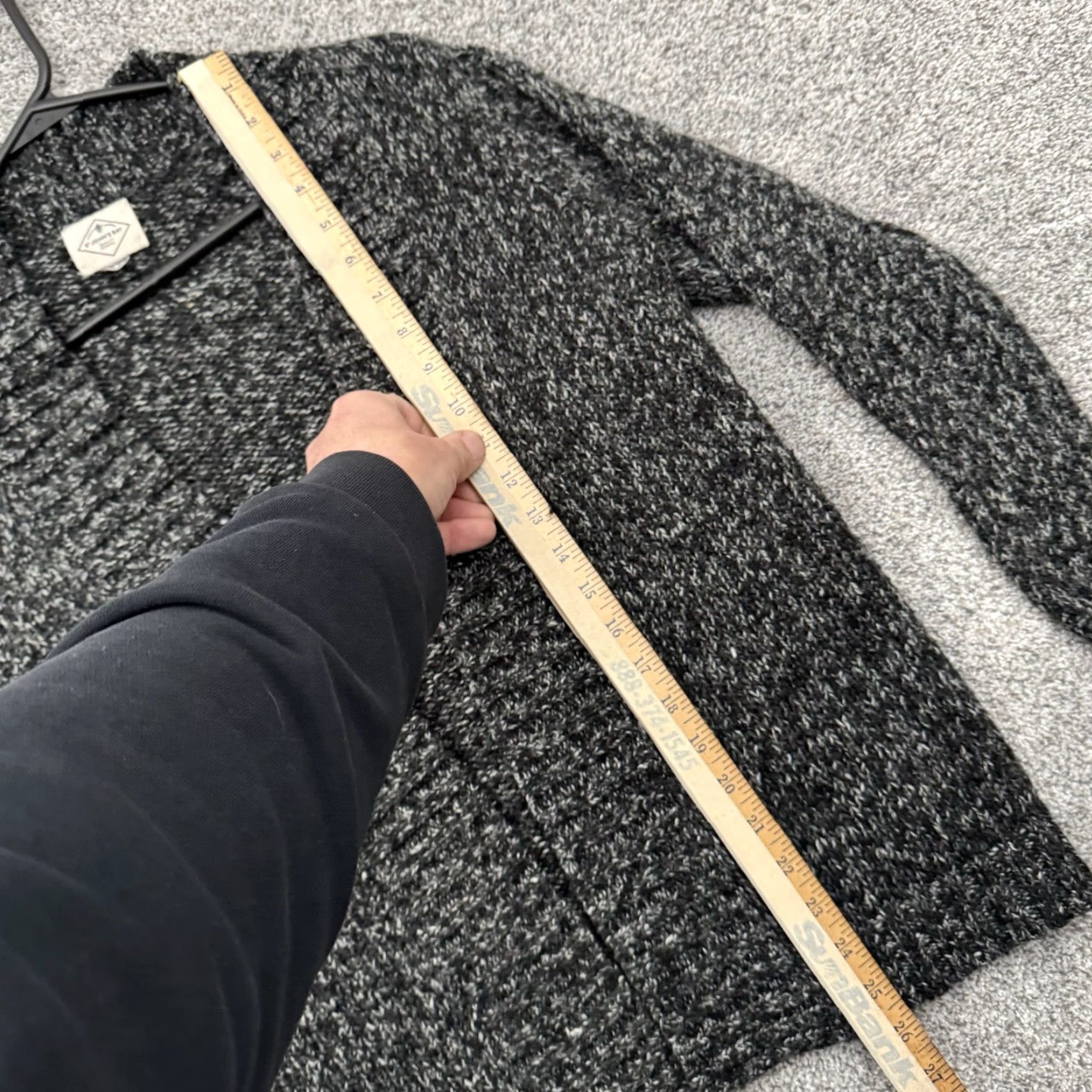 Vintage St Johns Bay Cardigan Sweater Womens Large Dark Grandpacore Cozy Knit Slouchy Size L / US 10 / IT 46 - 2 Thumbnail