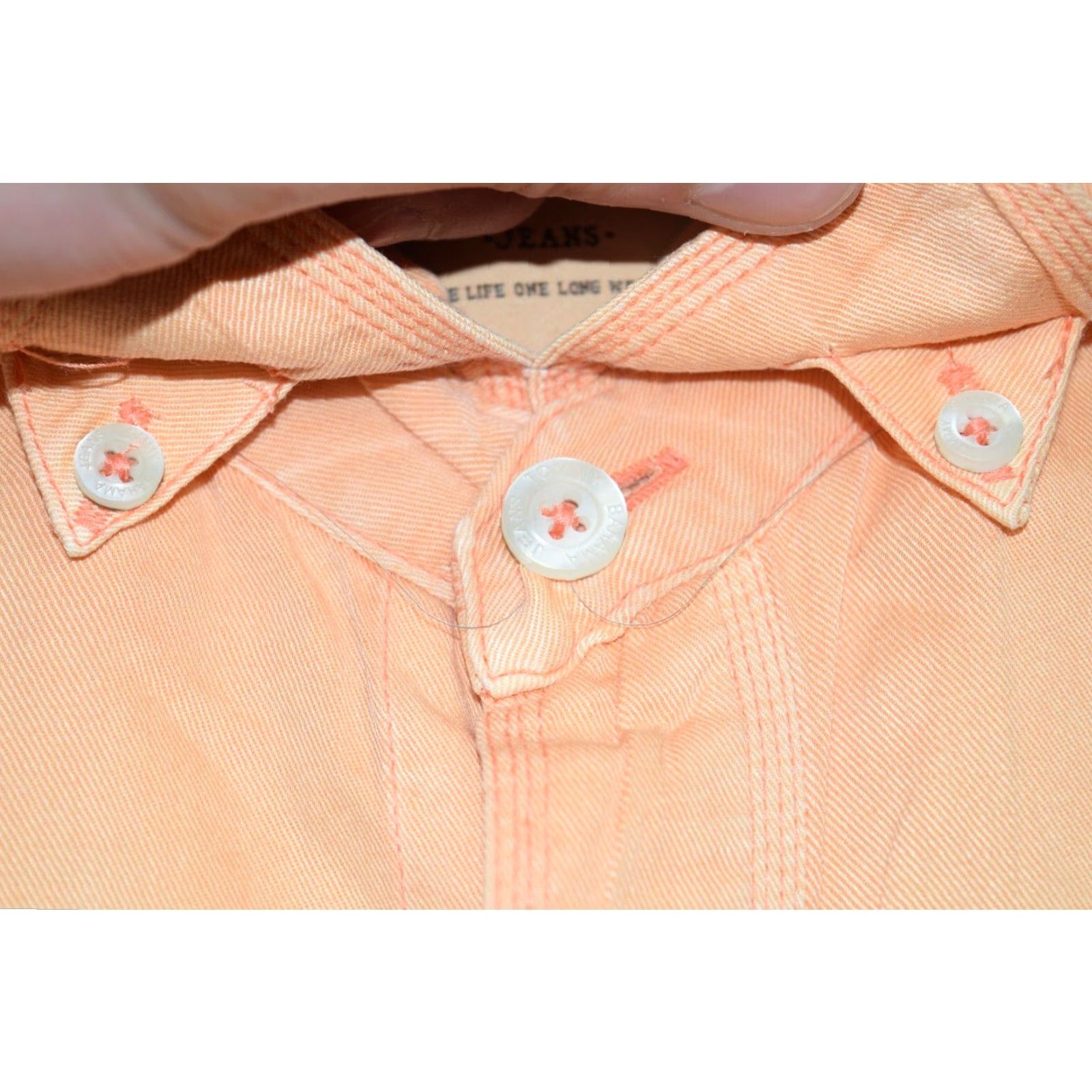 Tommy Bahama Tommy Bahama Men's Button-Up Shirt L/S Orange Casual Tencel Cotton Aloha 2020s Size US L / EU 52-54 / 3 - 5 Thumbnail