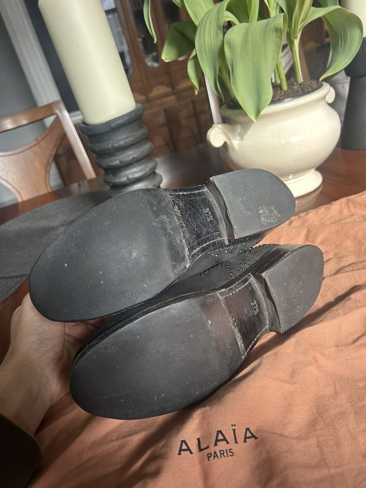 Alaia ALAIA studded suede Chelsea boots black Size US 6.5 / IT 36.5 - 6 Thumbnail