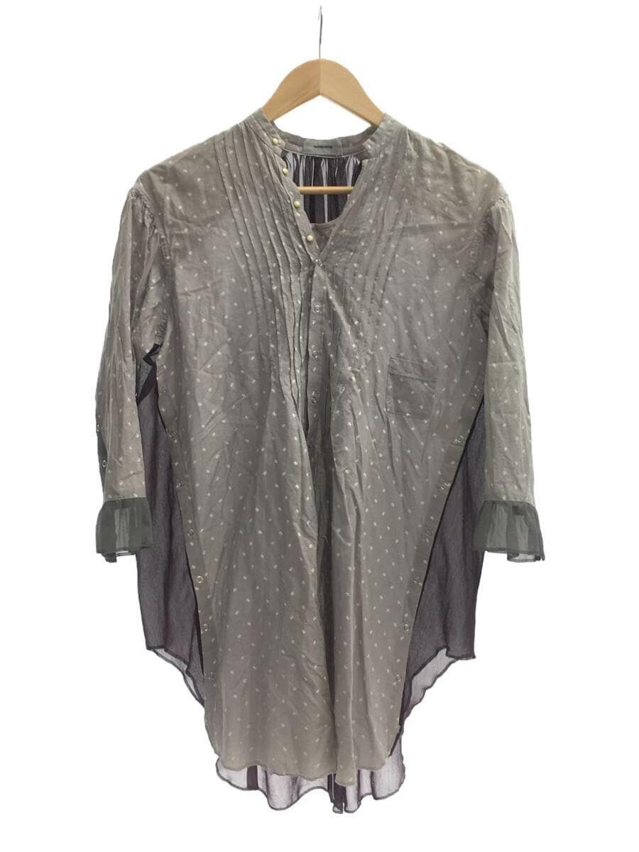 image of Undercover Ss12 Longsleeve Blouse in Grey, Women's (Size Small)