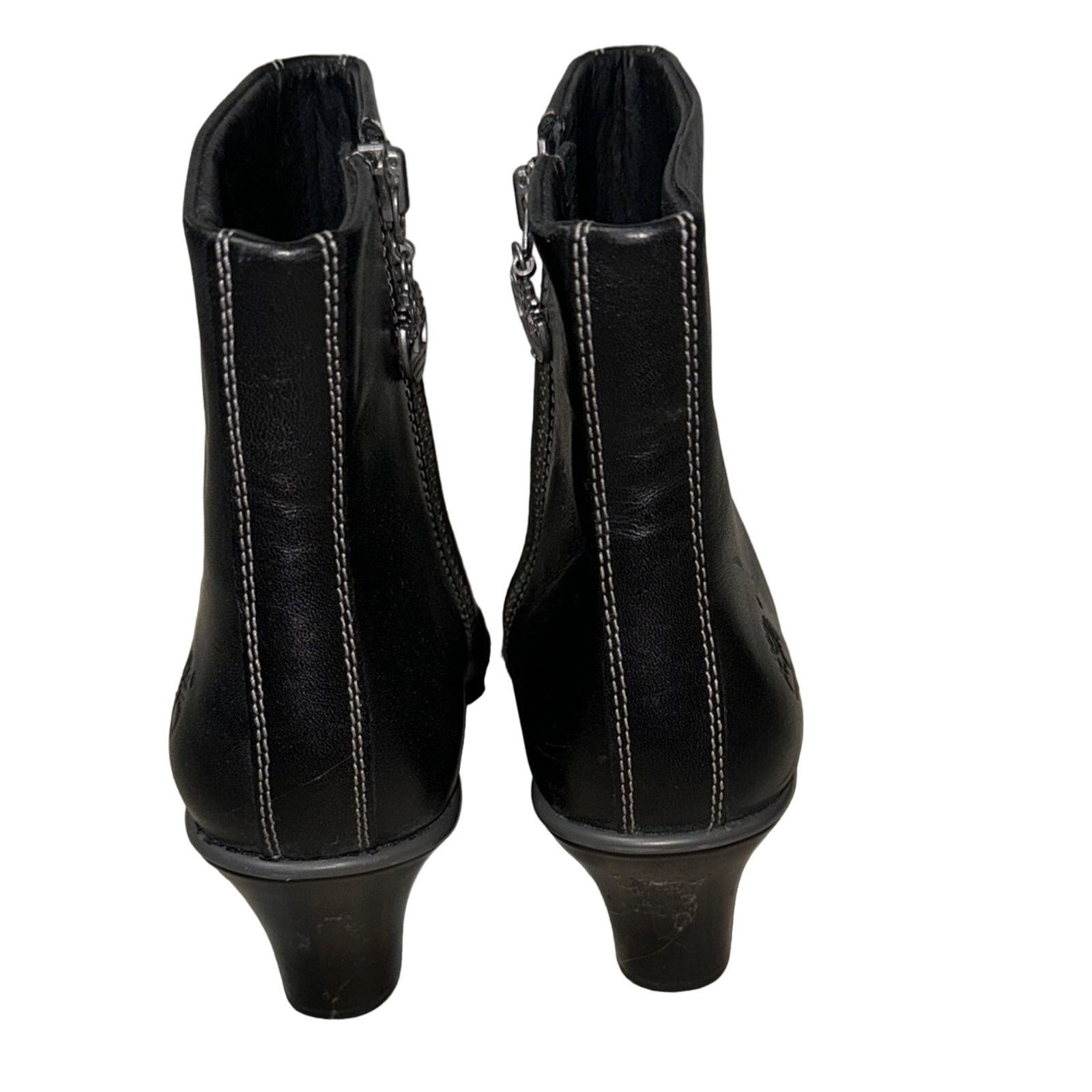 Timberland Timberland Leather Zip Wedge Ankle Boots Black Size 5.5 Size US 5.5 / IT 35.5 - 3 Thumbnail