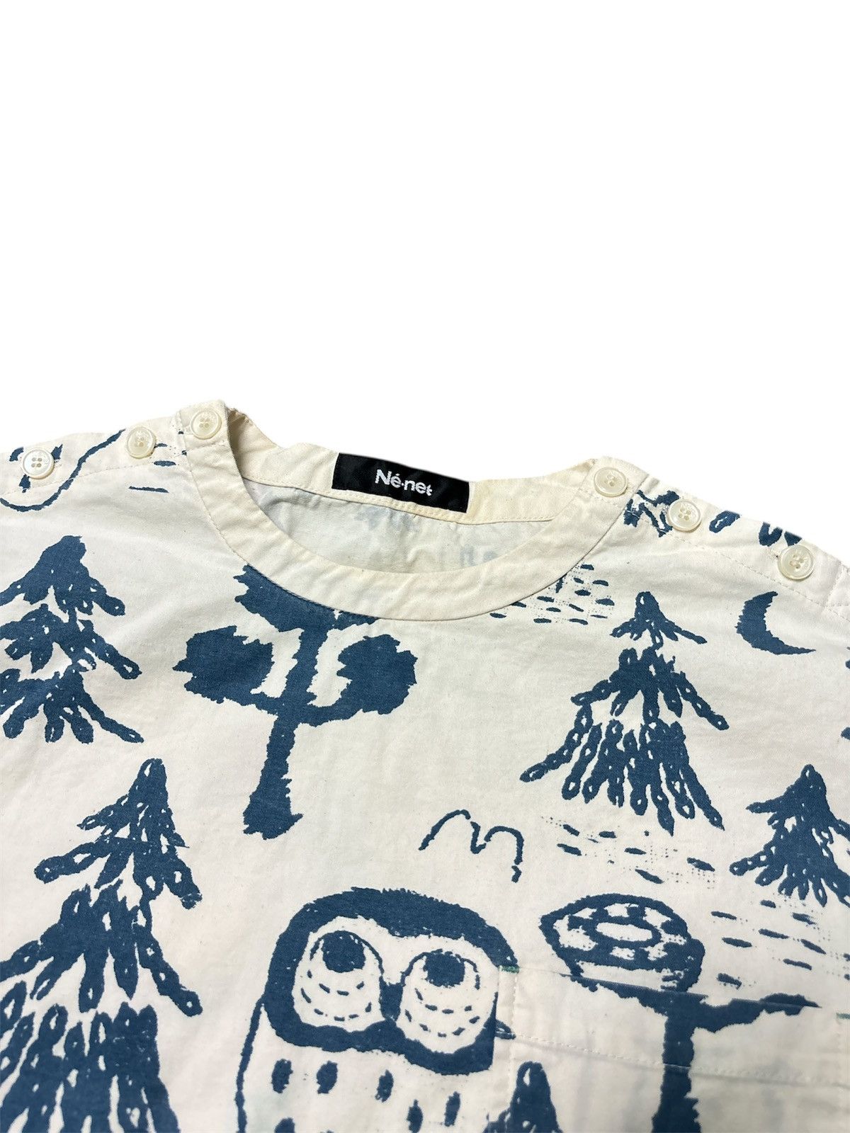 Ne-Net ‼️RARE‼️NE-NET BY ISSEY MIYAKE FOREST OWL TEE🔥 Size US M / EU 48-50 / 2 - 12 Thumbnail