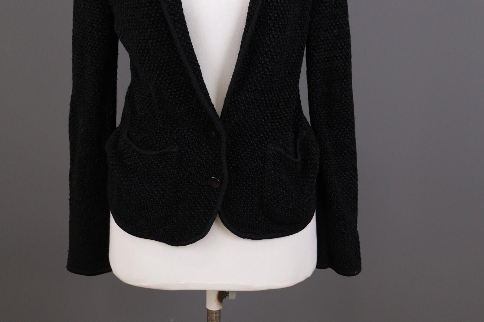 Christian Dior Monsieur Mondi Black Cable Knit Pockets 2 Button Sweater Size 38 / M Size M / US 6-8 / IT 42-44 - 3 Thumbnail