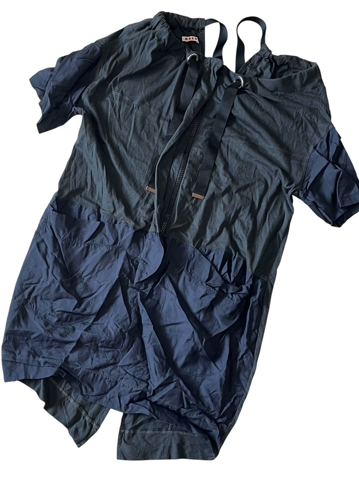 Marni Vintage marni two tone mini shirt dress Size S / US 4 / IT 40 - 2 Thumbnail