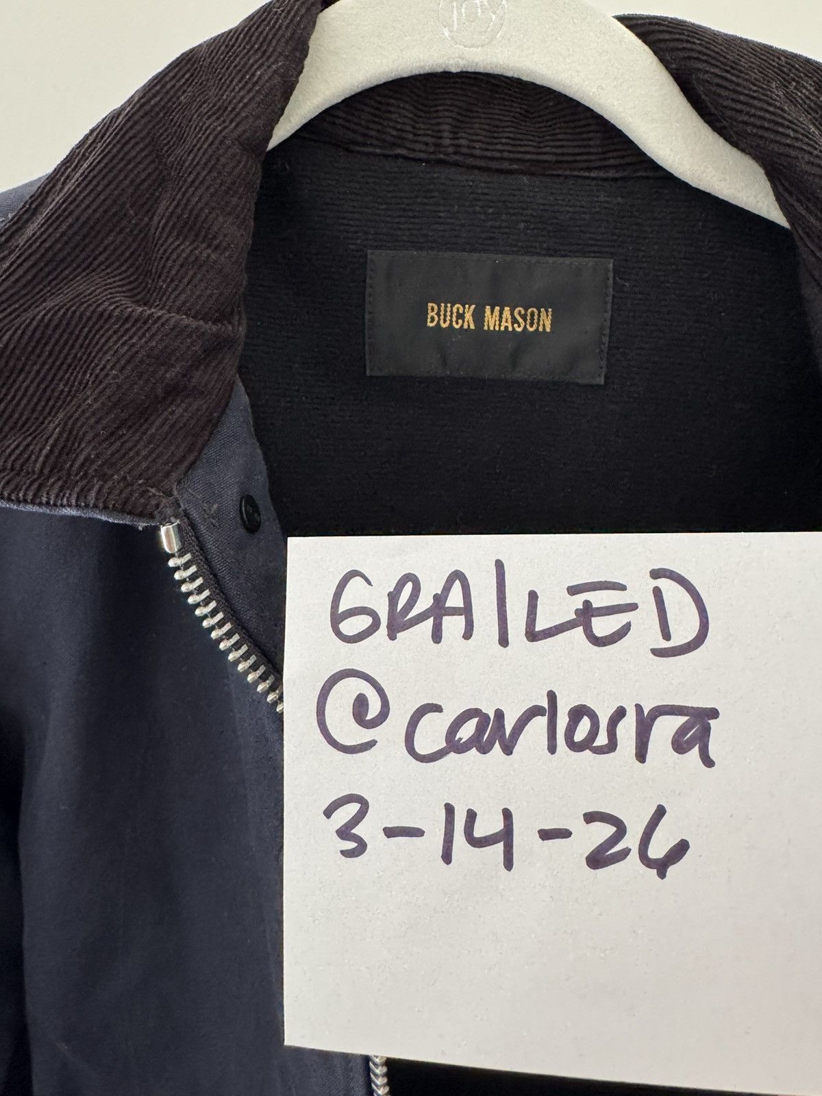 Buck Mason Buck Mason Blue Navy Dry Waxed Canvas N1 Deck Jacket Size US M / EU 48-50 / 2 - 7 Thumbnail