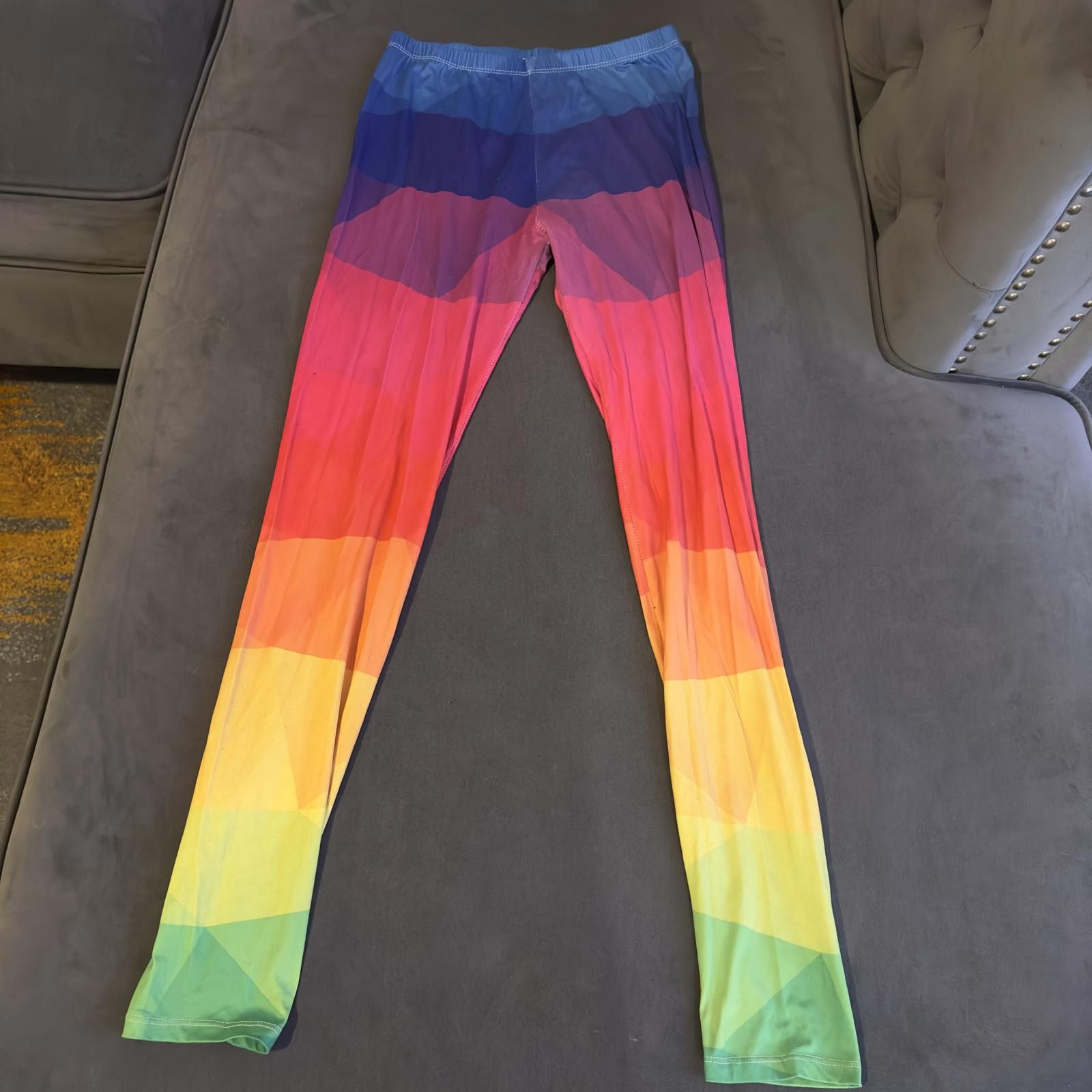Designer Colorful Gradient High-Waisted Leggings Size US 32 / EU 48 - 1 Thumbnail