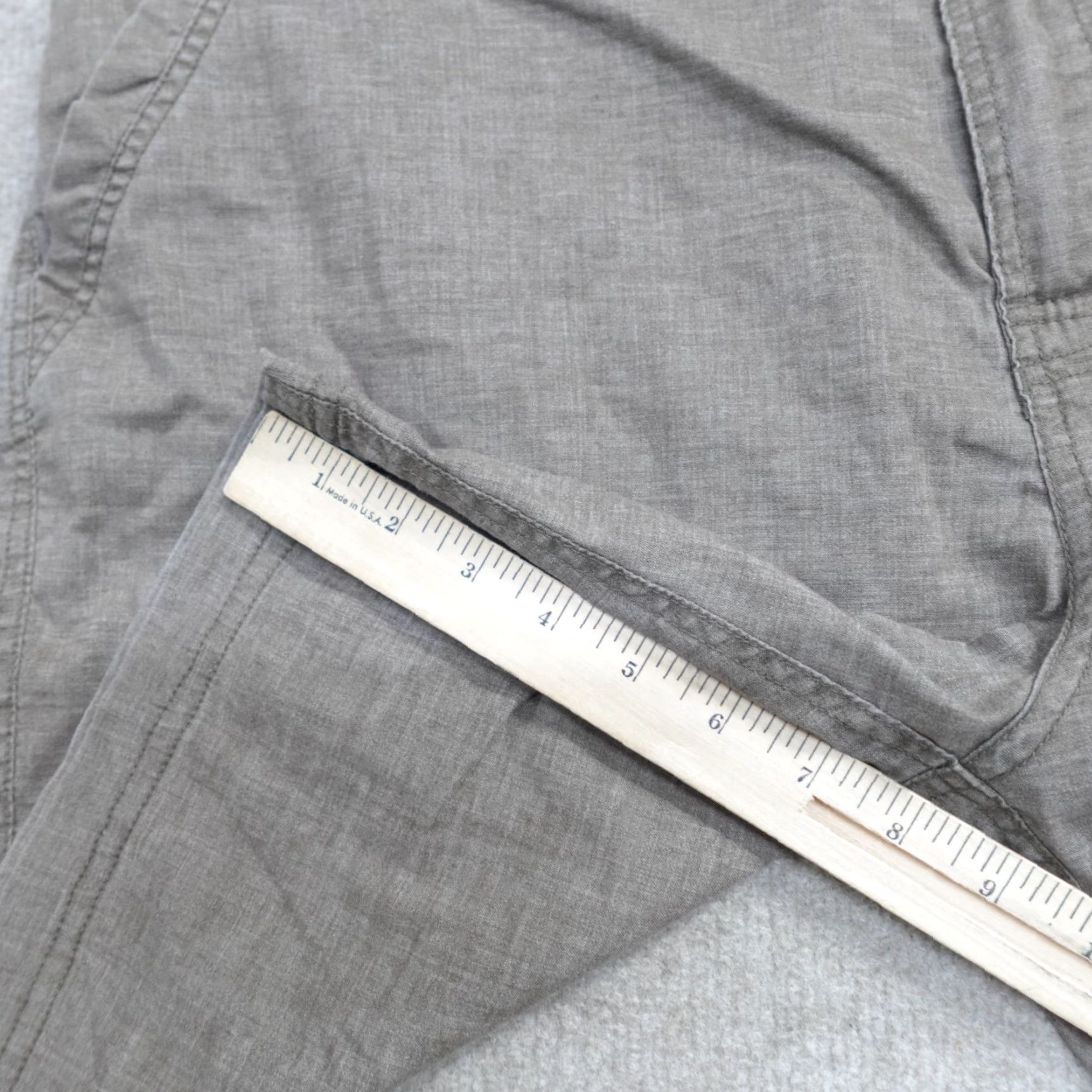Prana Prana Shorts 38 Gray Brown Hemp Blend 8" Furrow Mens Chino Beig e Regular Pocket Pattern Solid Size US 38 / EU 54 - 7 Thumbnail