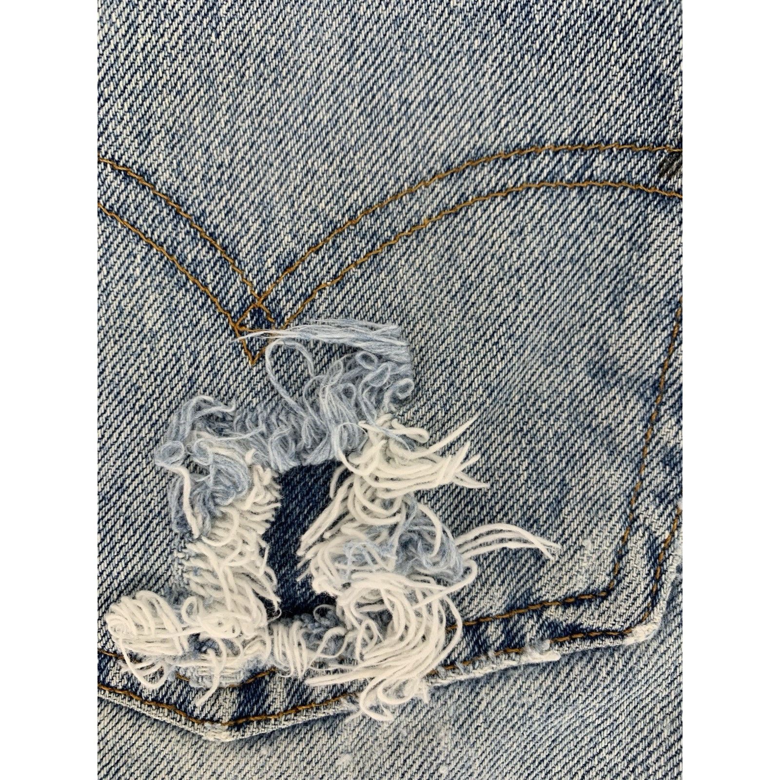 Levi's VTG Levi's 505 36x30" Blue Jeans Y2K MADE IN USA Distressed Size US 36 / EU 52 - 8 Thumbnail