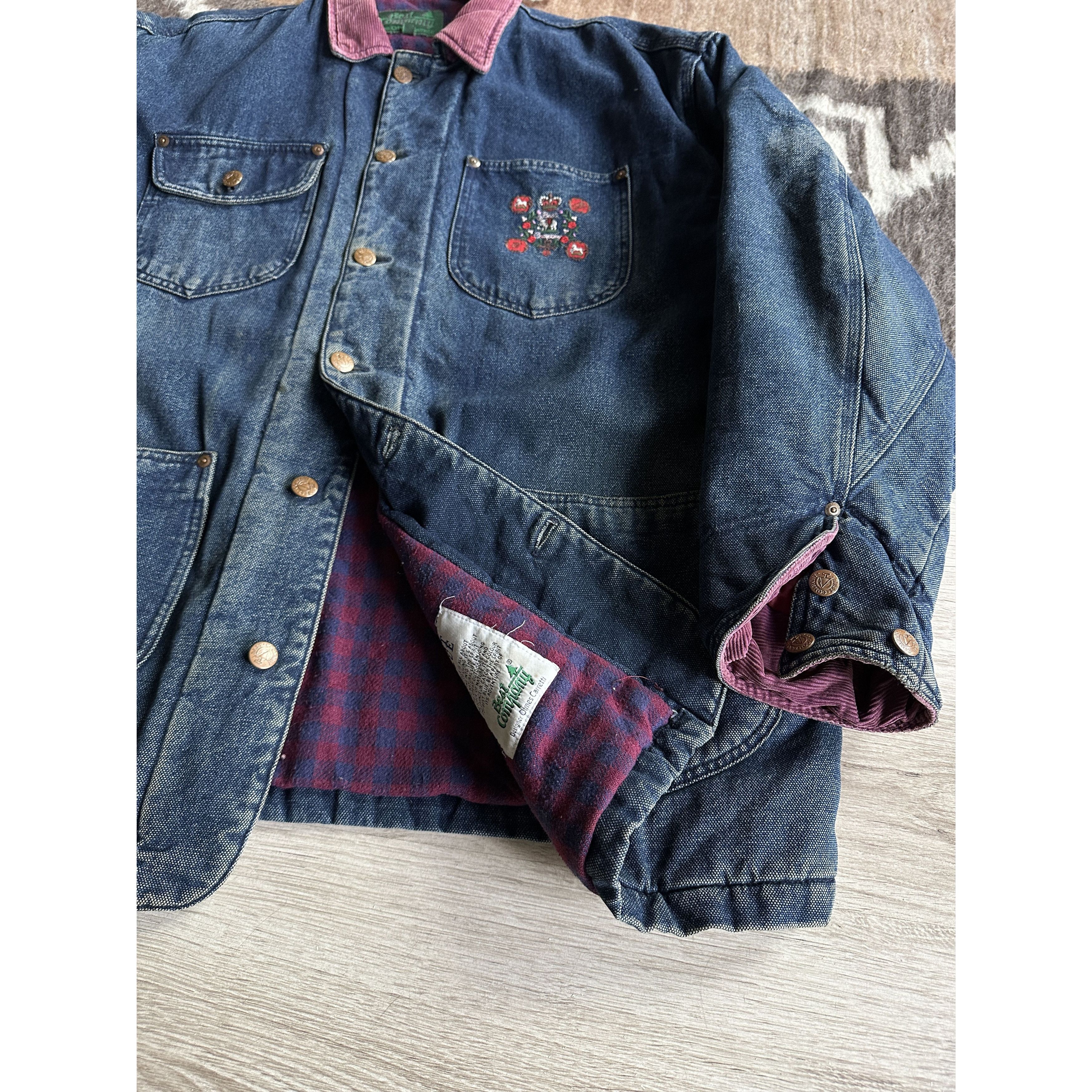 Massimo Osti Best Company Vintage Denim Workwear Coat Jacket 7968AC Size US XL / EU 56 / 4 - 6 Thumbnail
