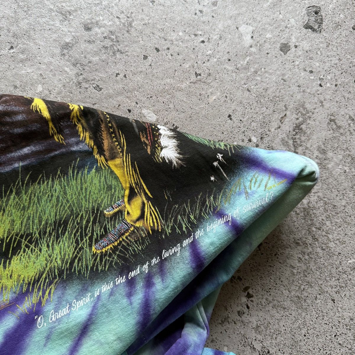 Other Vintage Mens Tie Dye Native American Indian Aztec T-Shirt Size US L / EU 52-54 / 3 - 4 Thumbnail