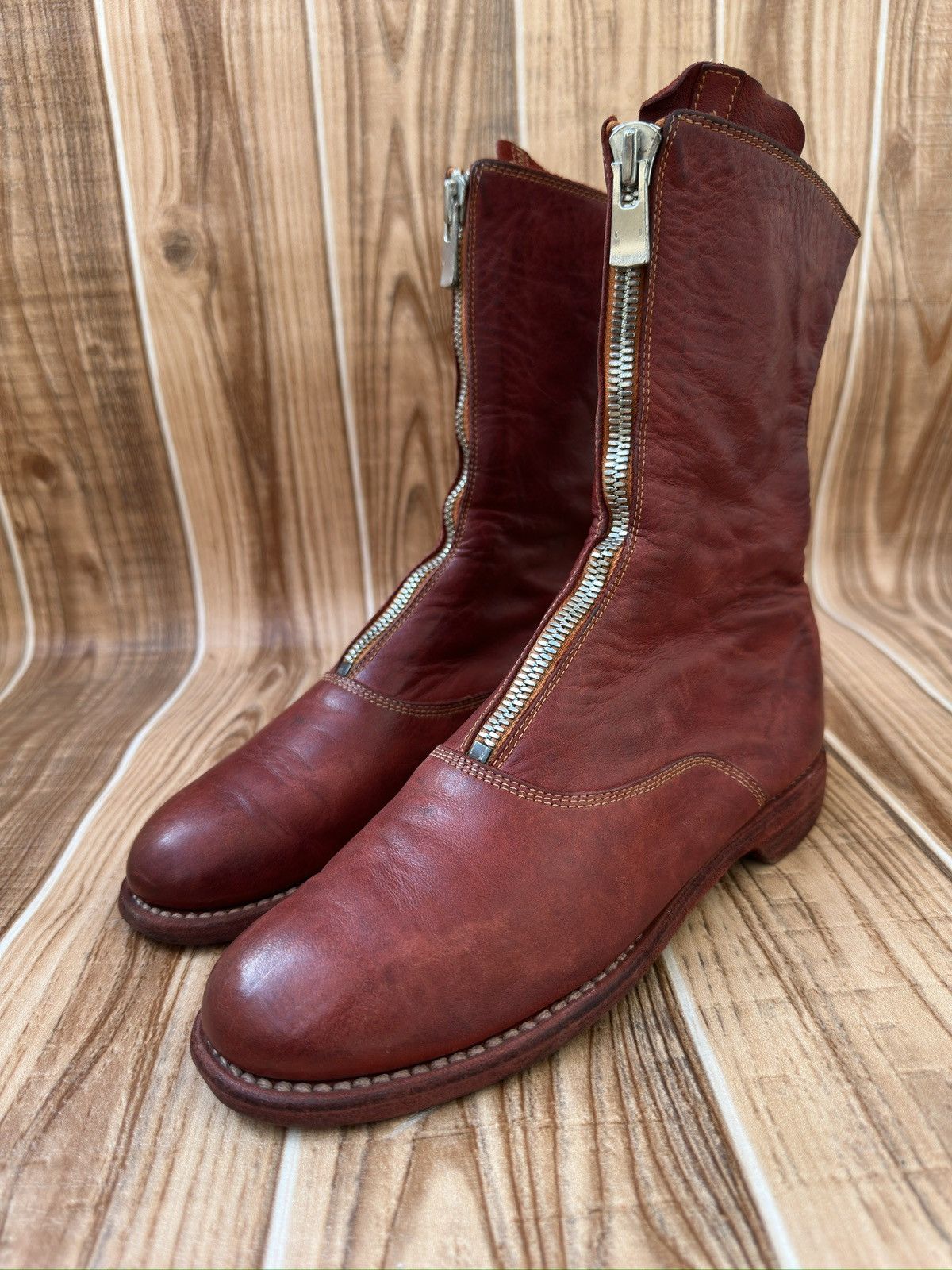 Guidi Guidi 310 Front-zip Soft Horse Leather Boots Size US 6.5 / IT 36.5 - 4 Thumbnail