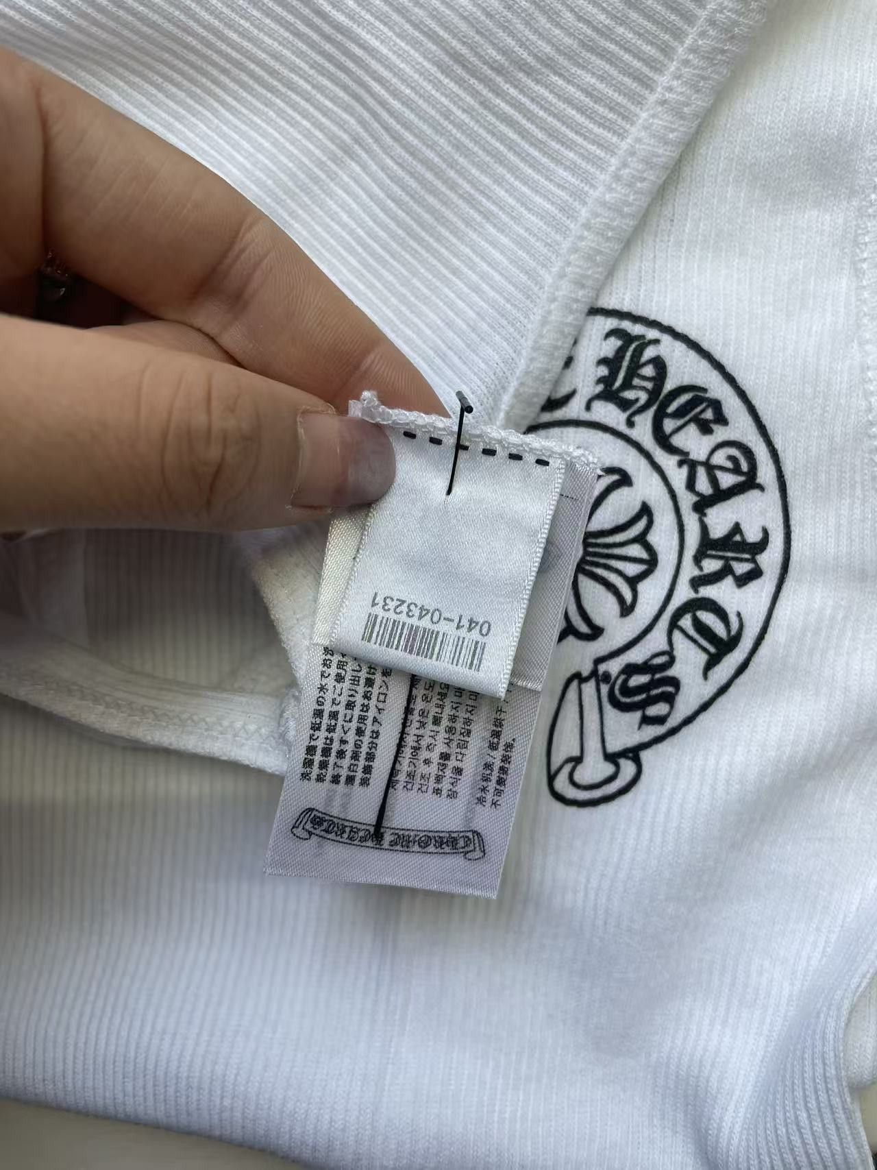 Chrome Hearts Chrome Hearts Horseshoe Logo White Tank Top Size L / US 10 / IT 46 - 11 Thumbnail