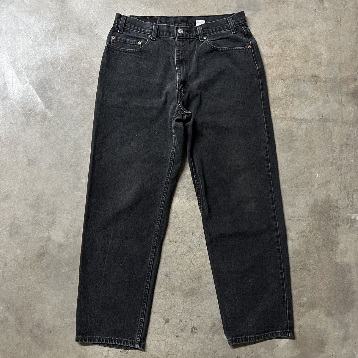 Levi's × Levi's Vintage Clothing × Vintage Vintage Levi’s 550 High-Waisted BLACK Denim Jeans Size US 36 / EU 52 - 5 Thumbnail