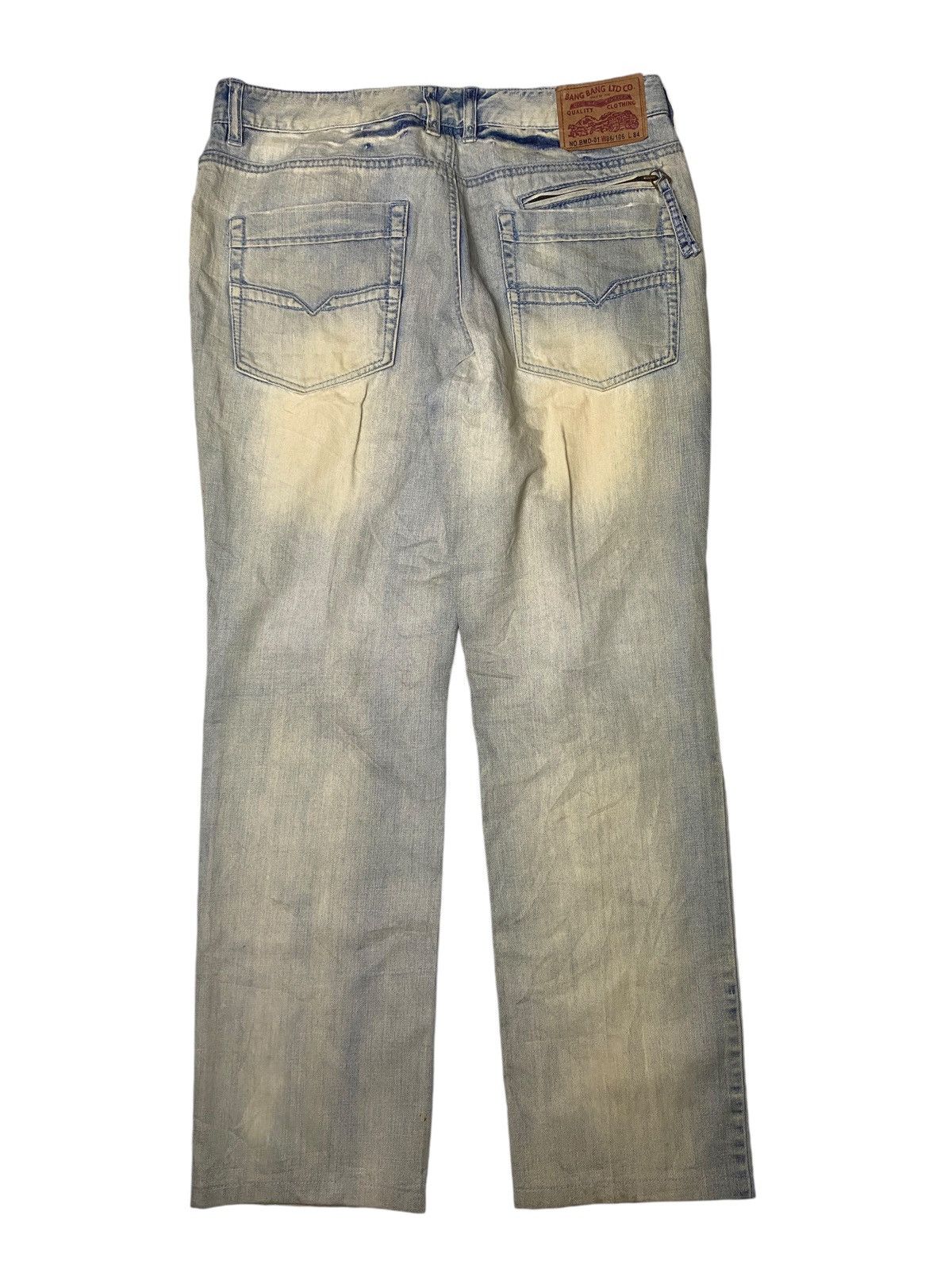 If Six Was Nine 2000's Bang Bang Mudwash Distressed Zip Jeans Size US 29 - 2 Thumbnail