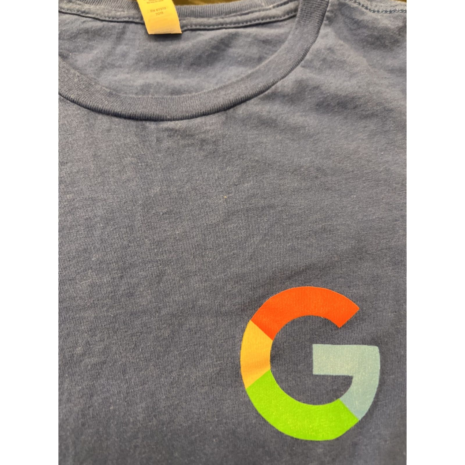 Alife Google Shirt Women’s Small Blue 100% Cotton Crew Neck Short Sleeve Tech Official Employee Limited Edition Casual Fit Regular Prime Size S / US 4 / IT 40 - 4 Thumbnail