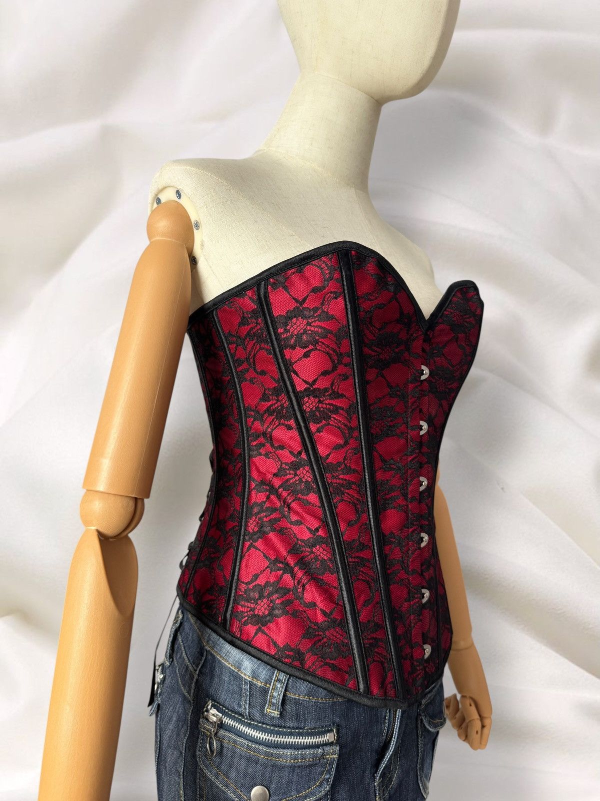 Hysteric Glamour Romantic Y2K Super Sexy Vintage Lace Corset Top Size S / US 4 / IT 40 - 4 Thumbnail