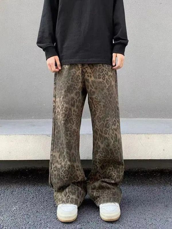 Vintage Baggy Leopard Graphic Pants Size US 32 / EU 48 - 2 Thumbnail