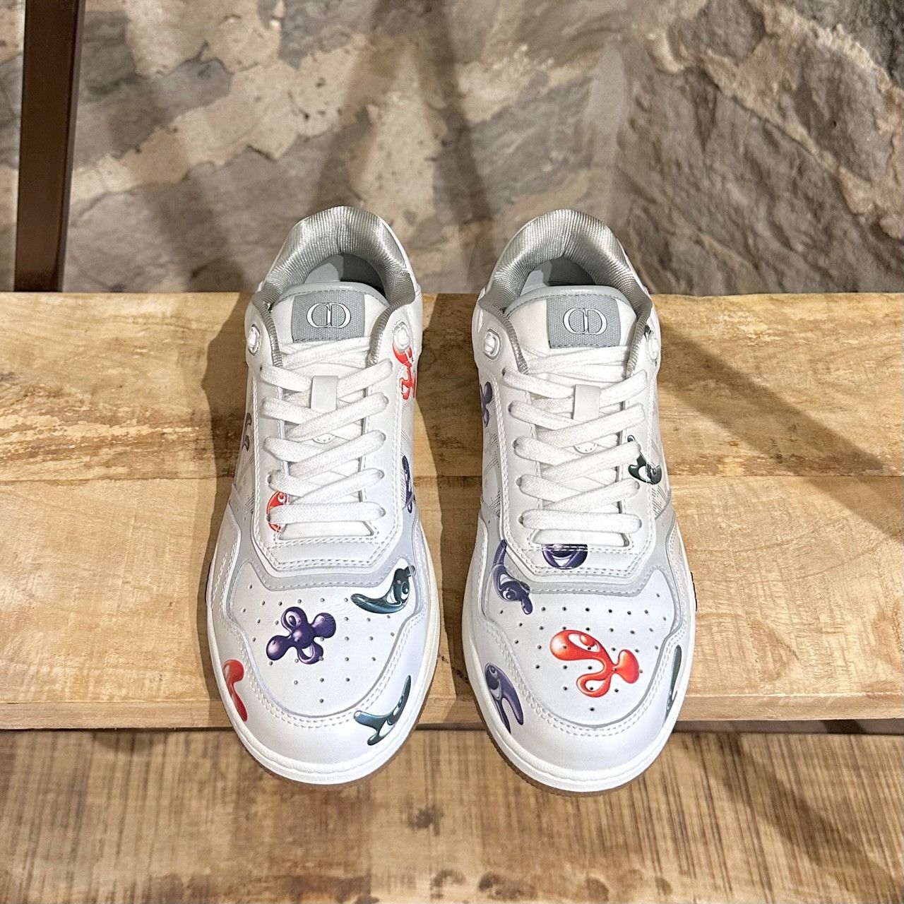 Dior Dior X Kenny Scharf B27 White Oblique Graffiti Sneakers Size US 7 / EU 40 - 3 Thumbnail