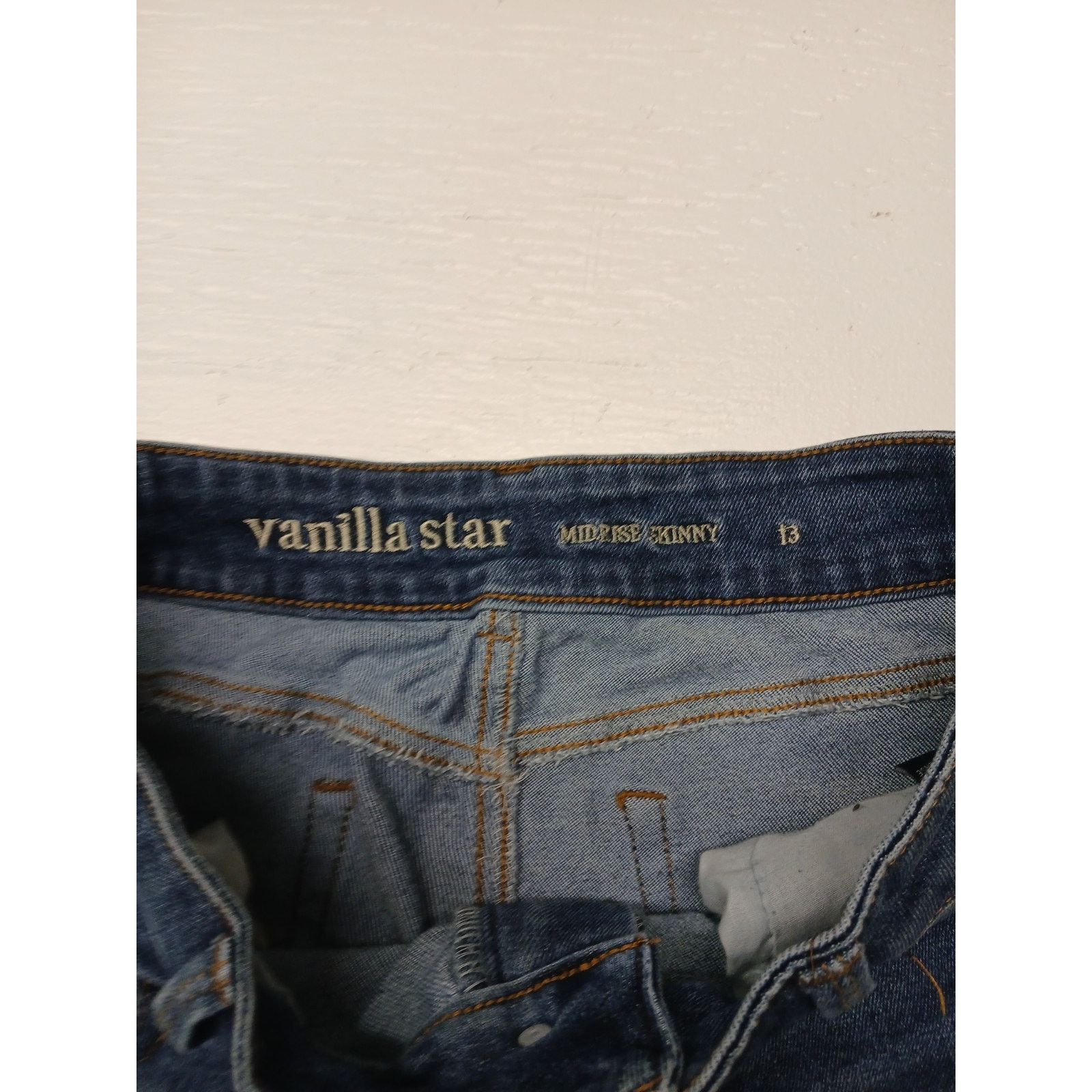 Other Vanilla Star (13)Women's Mid-Rise Skinny Blue Denim Jeans Size 32" / US 10 / IT 46 - 4 Thumbnail