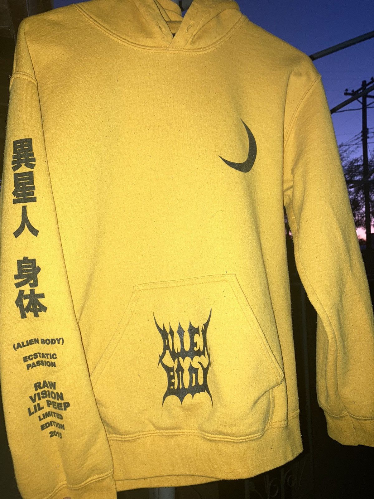 ALIEN BODY store Raw Vision hoodie RARE