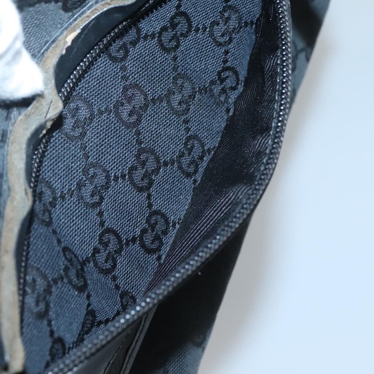 Gucci GUCCI GG Canvas Shoulder Bag Black Gold 019 019 Size ONE SIZE - 21 Thumbnail