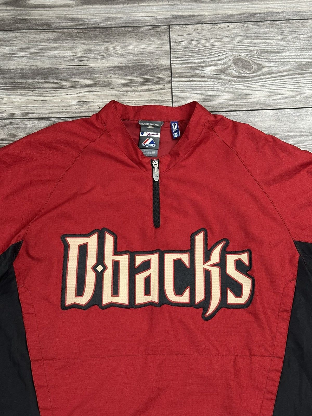 MLB × Vintage Arizona Diamondbacks Majestic Quarter Zip Light Jacket Size US S / EU 44-46 / 1 - 3 Thumbnail