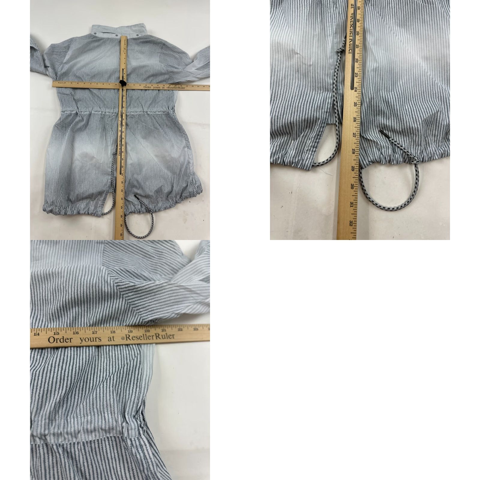 Vintage Columbia Jacket Womens Large White Black Ombre Striped Gable Island Snap Front Windbreaker Casual Fall Winter Pockets Regular Size L Size L / US 10 / IT 46 - 8 Thumbnail