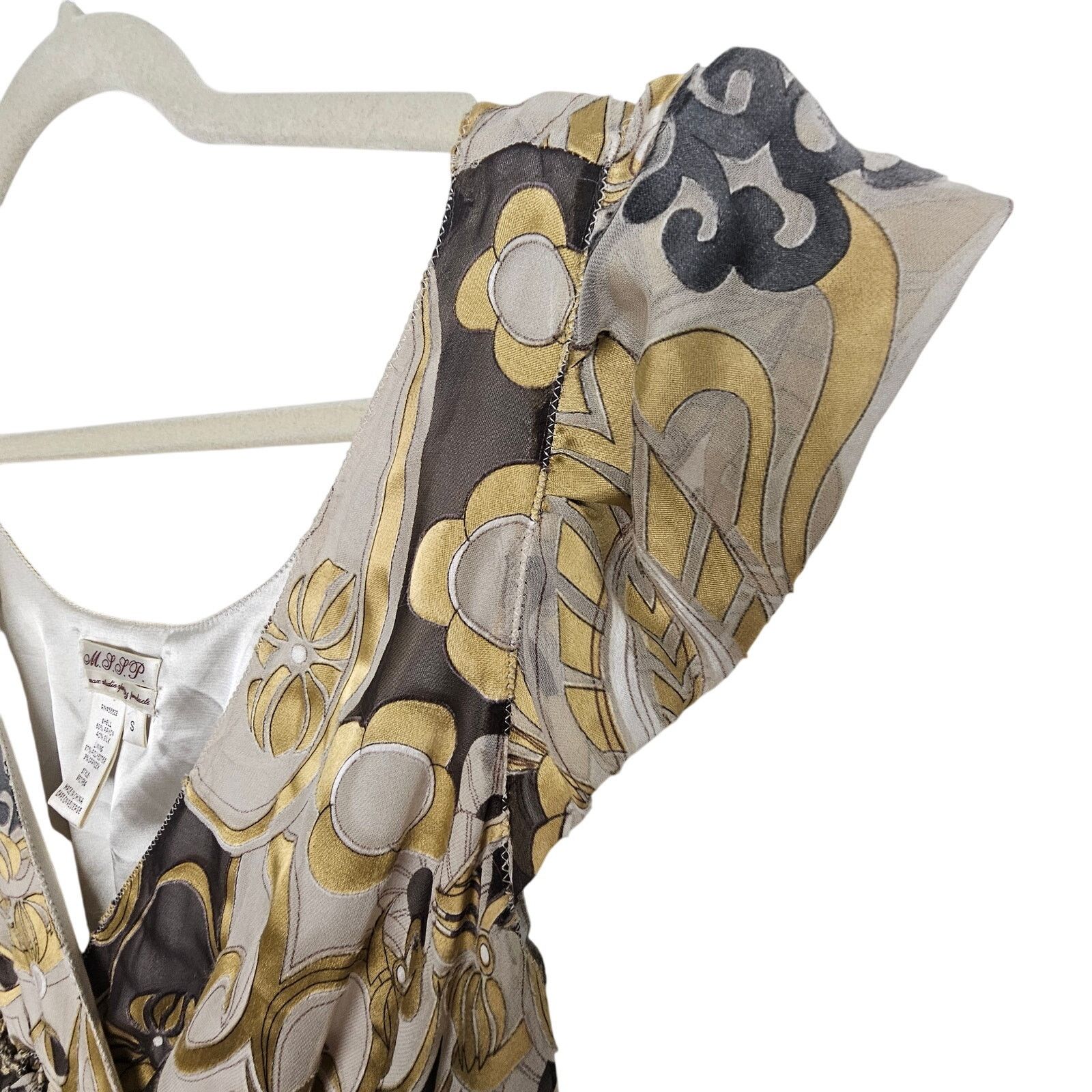MAX&Co. Max Studio Specialty Products Women Y2K Silk Babydoll Dress Size S / US 4 / IT 40 - 5 Thumbnail