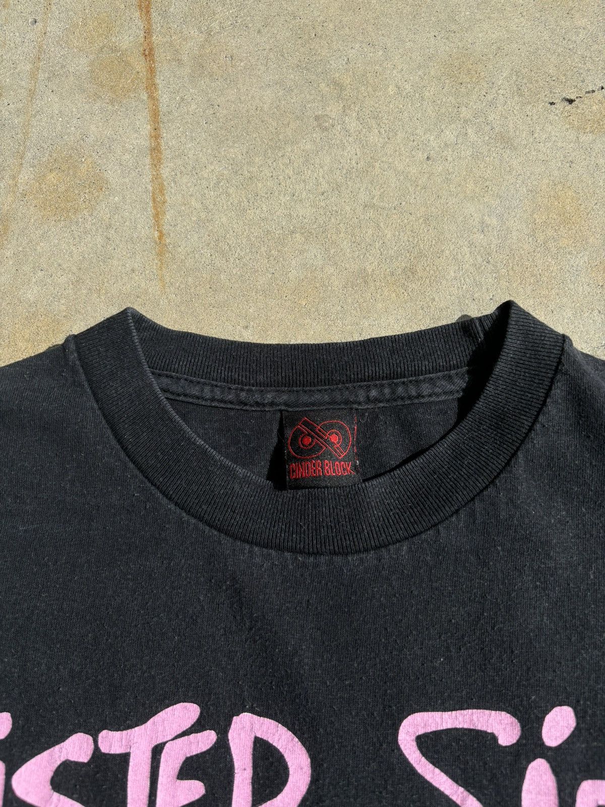 Band Tees × Vintage Crazy Twisted Sister 80s Grunge Rock Faded Two Side Tee Size US L / EU 52-54 / 3 - 7 Thumbnail