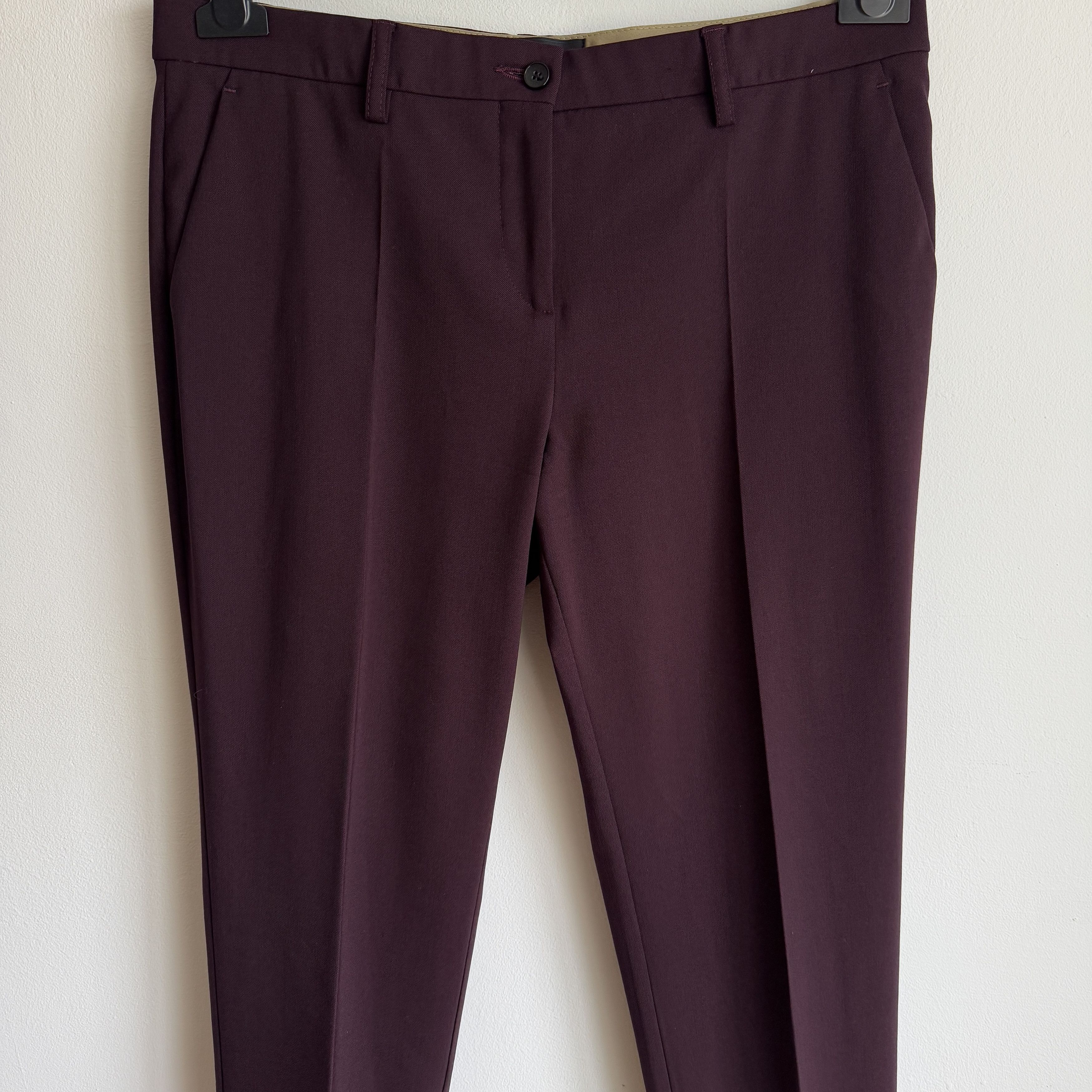 Etro ETRO wool purple pants women's trousers 44 Size 30" / US 8 / IT 44 - 3 Thumbnail