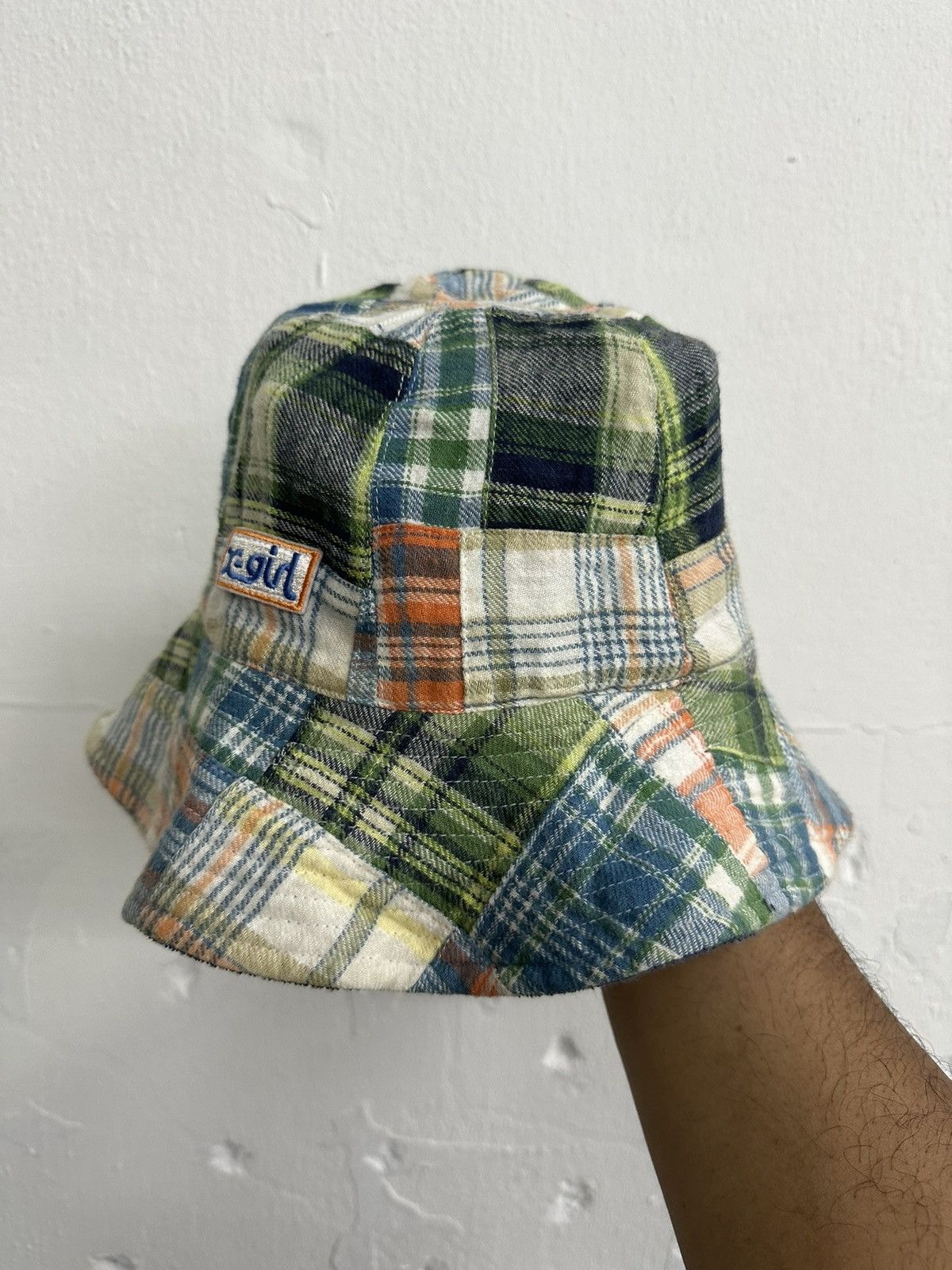 Vintage XGIRL JAPAN Patchwork Reversible Bucket Hat Size ONE SIZE - 2 Thumbnail