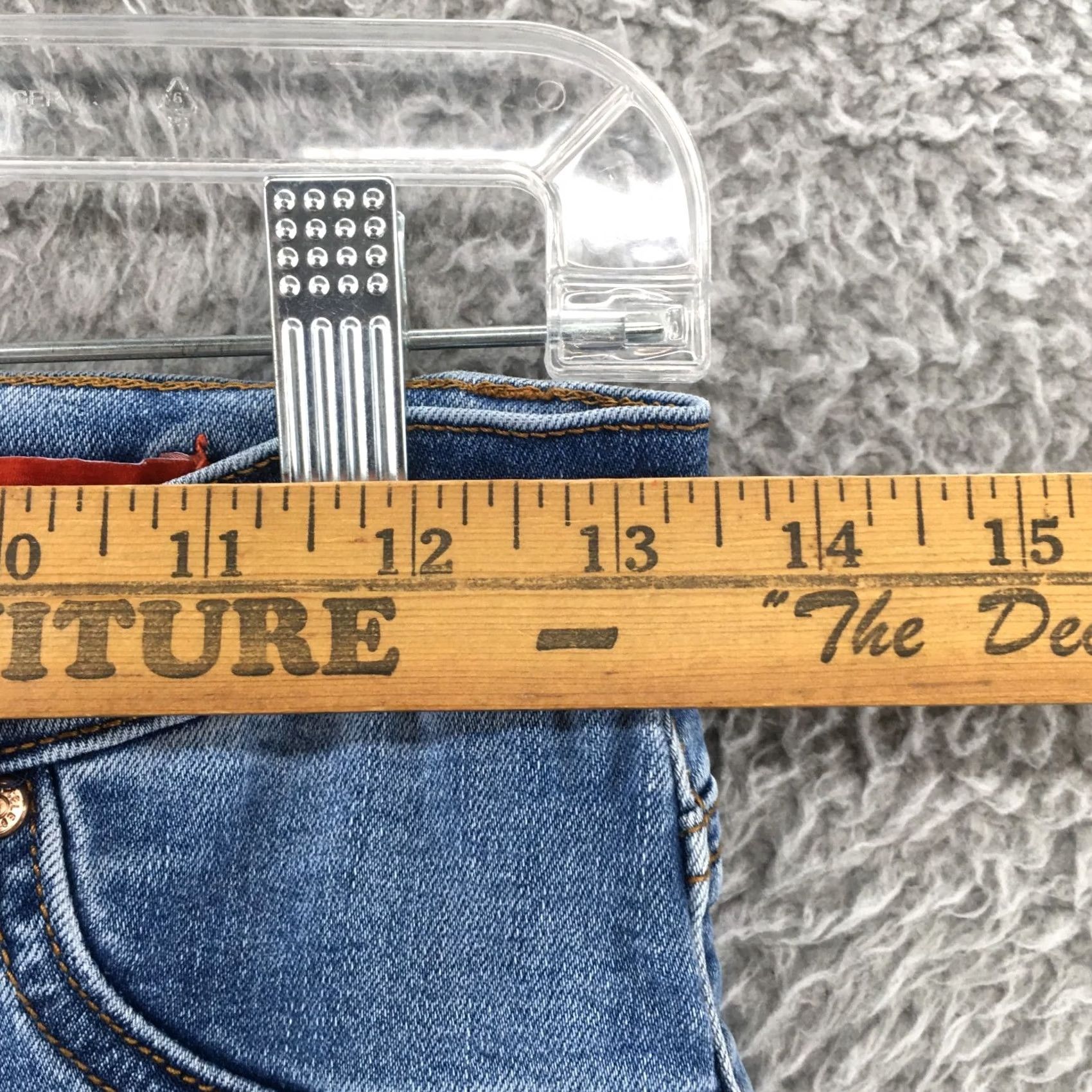 Vintage Celebrity Pink The Deb Jeans Jeans 26x28 Blue Distressed High Rise Zip Womens Skinny Denim Modern 90s Womens Size 26" / US 2 / IT 38 - 5 Thumbnail