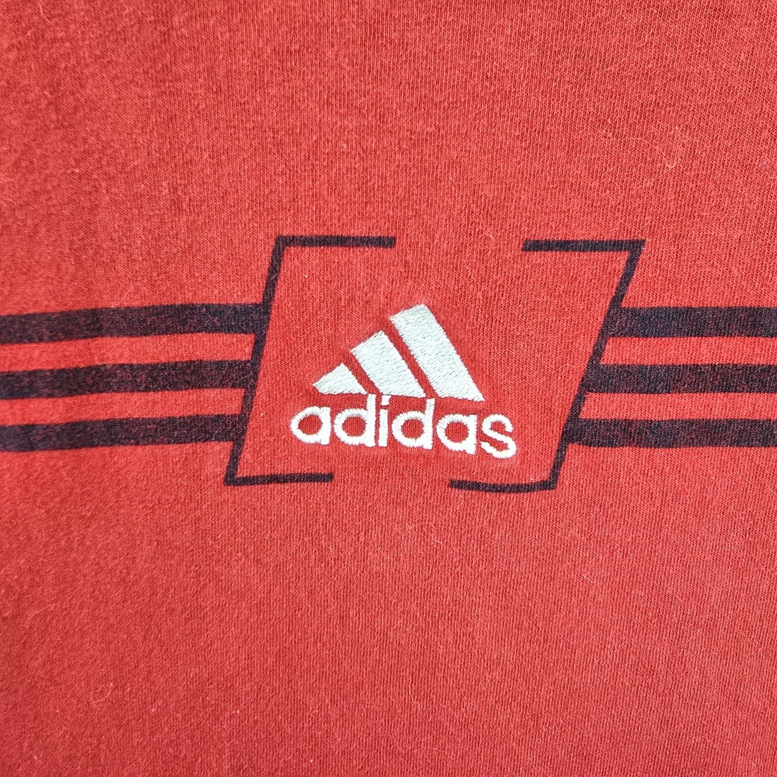 Adidas Vintage Adidas Shirt Mens XL Embroidered Logo 3 Stripes Y2K Size US XL / EU 56 / 4 - 3 Thumbnail
