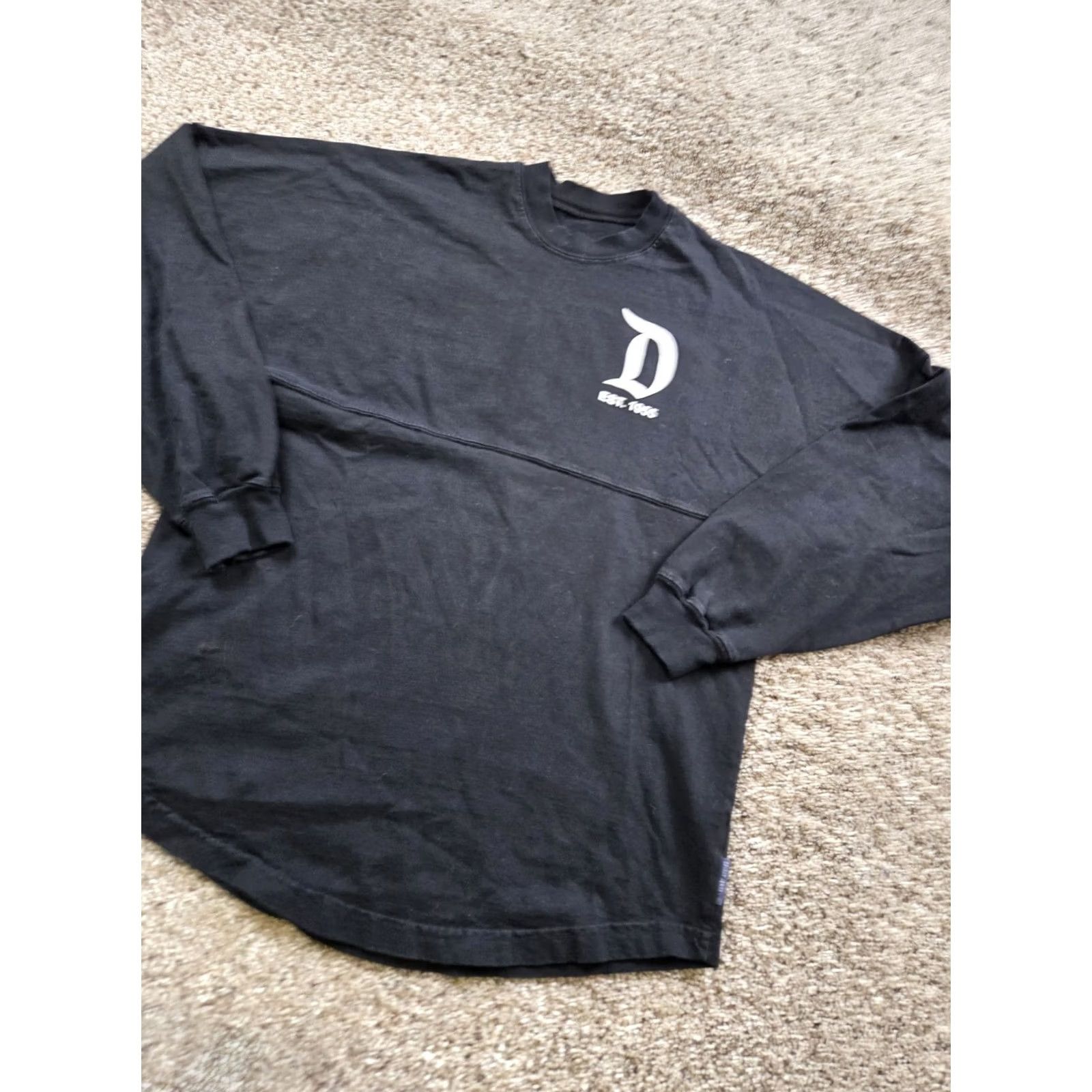 Disney Disney Spirit Jersey Shirt Mens XS Black Long Sleeve Disneyland Resort 1955 Size US XS / EU 42 / 0 - 3 Thumbnail