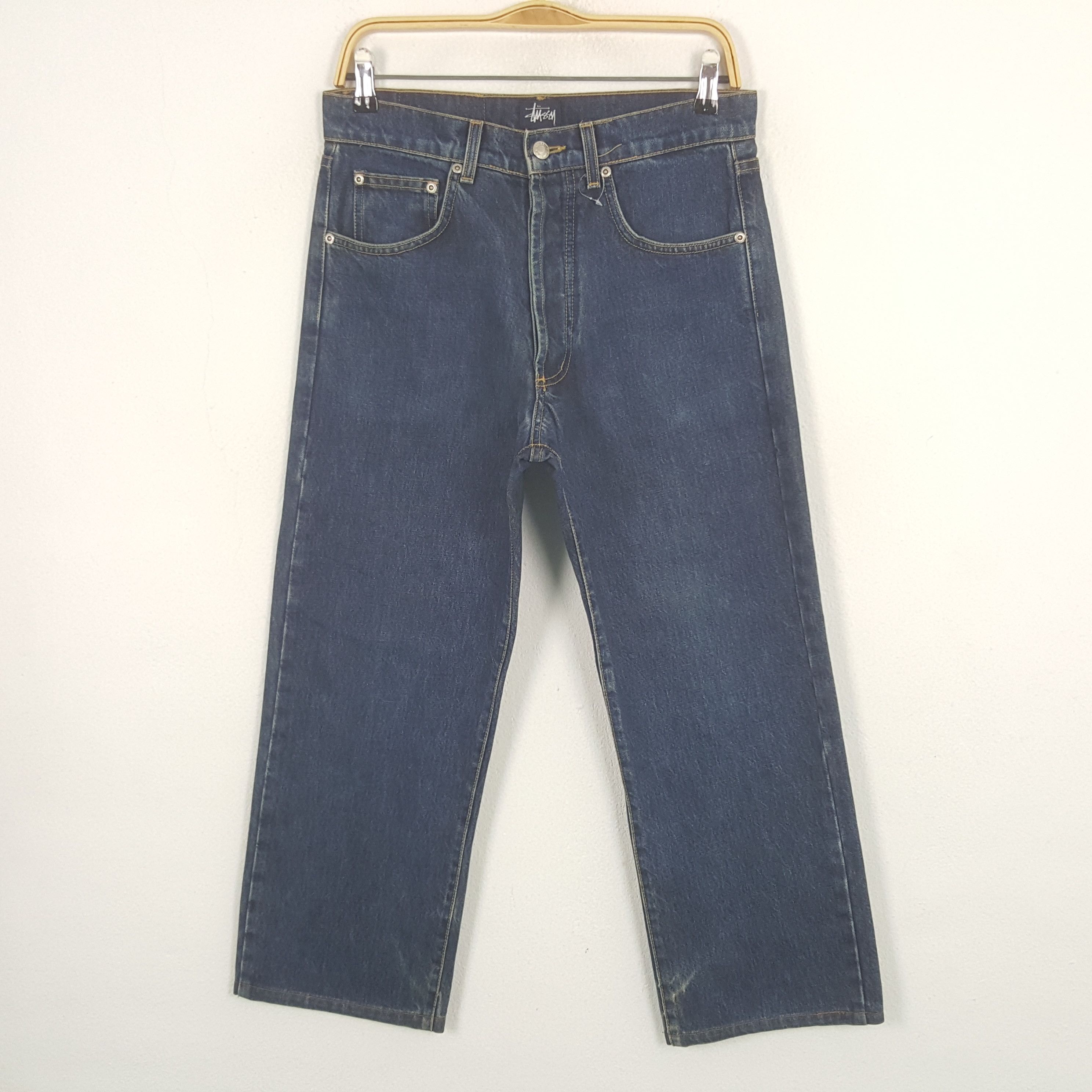 Stussy Vintage Stussy USA Custom Big Logo Denim Jeans Size US 29 - 4 Thumbnail