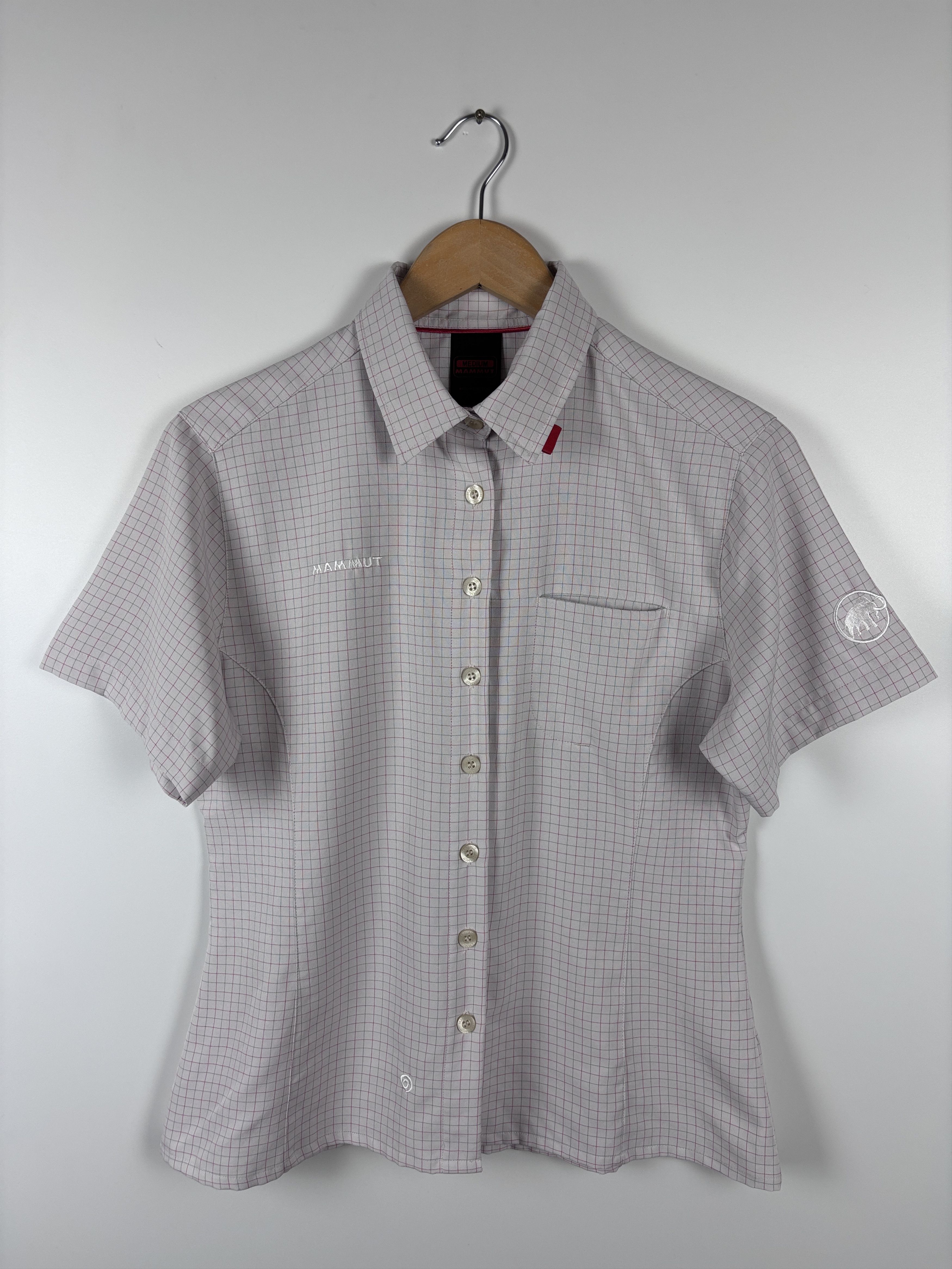 Mammut Mammut Short Sleeve Check Shirt Hiking Outdoor White Size M Size M / US 6-8 / IT 42-44 - 1 Thumbnail